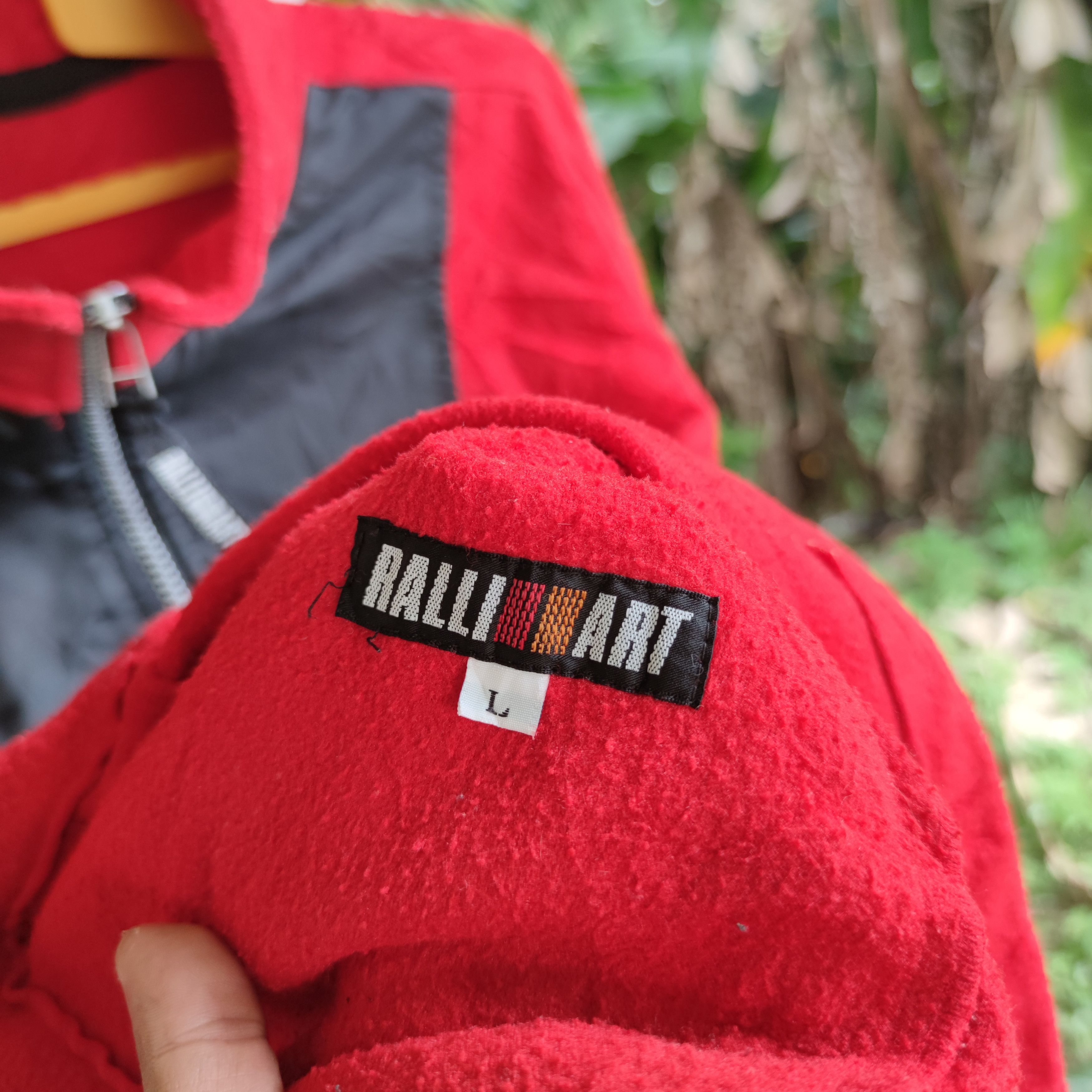 Vintage RALLIART MITSUBISHI MOTORS HALF ZIPPER FLEECE JUMPER Size US L / EU 52-54 / 3 - 3 Thumbnail