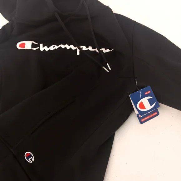 Champion Champion Men's Super Fleece Hoodie w/ Face Mask - Black - Sm Size US S / EU 44-46 / 1 - 11 Thumbnail