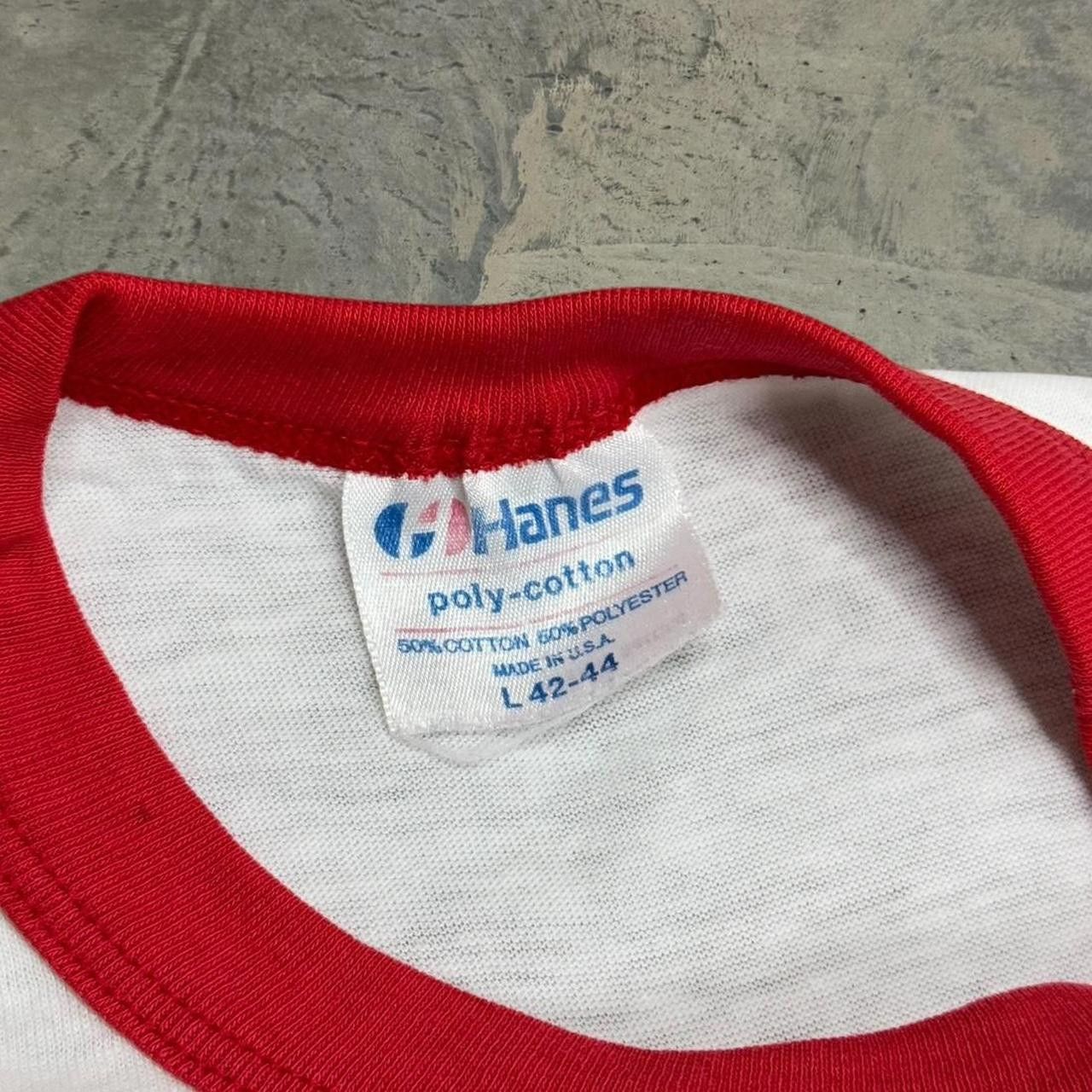 Hanes × Vintage Vintage 1982 “Don’t Be Bypassed - Exercise” Ringer T-Shirt Size US XL / EU 56 / 4 - 4 Thumbnail