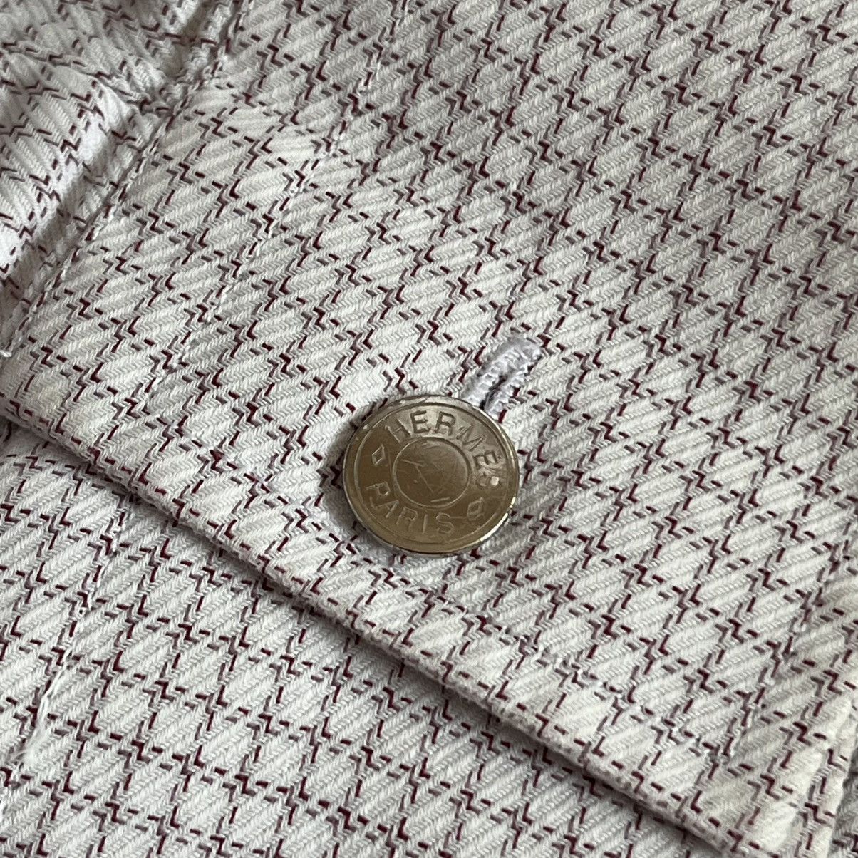 Hermes Hermès Paris Checkered Dress Shirt Size US XL / EU 56 / 4 - 8 Thumbnail