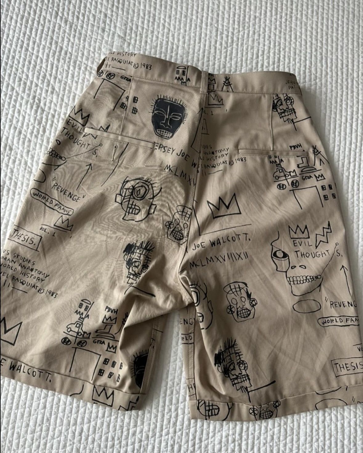 Junya Watanabe Junya Watanabe Basquiat Chino Shorts Size US 32 / EU 48 - 2 Thumbnail