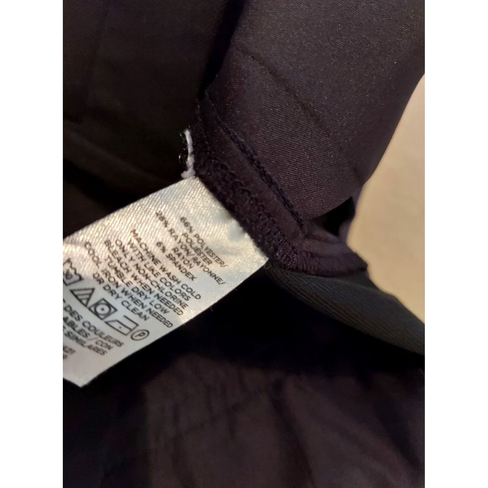 Ann Taylor Womens Ann Taylor Black Dress Pants 12 Trouser Slack Chino Khaki Size 34" / US 12 / IT 48 - 5 Thumbnail