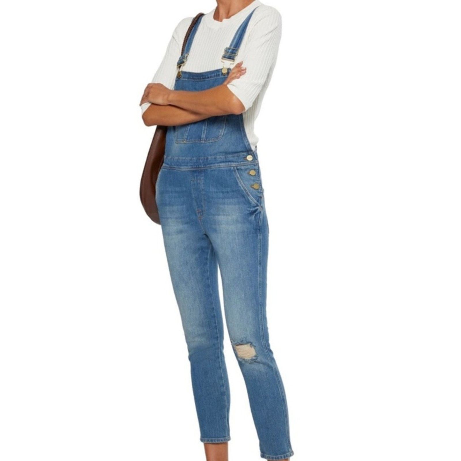 Frame Frame Classic Le Garcon Distressed Overall Carpenter S Size 26" / US 2 / IT 38 - 1 Thumbnail