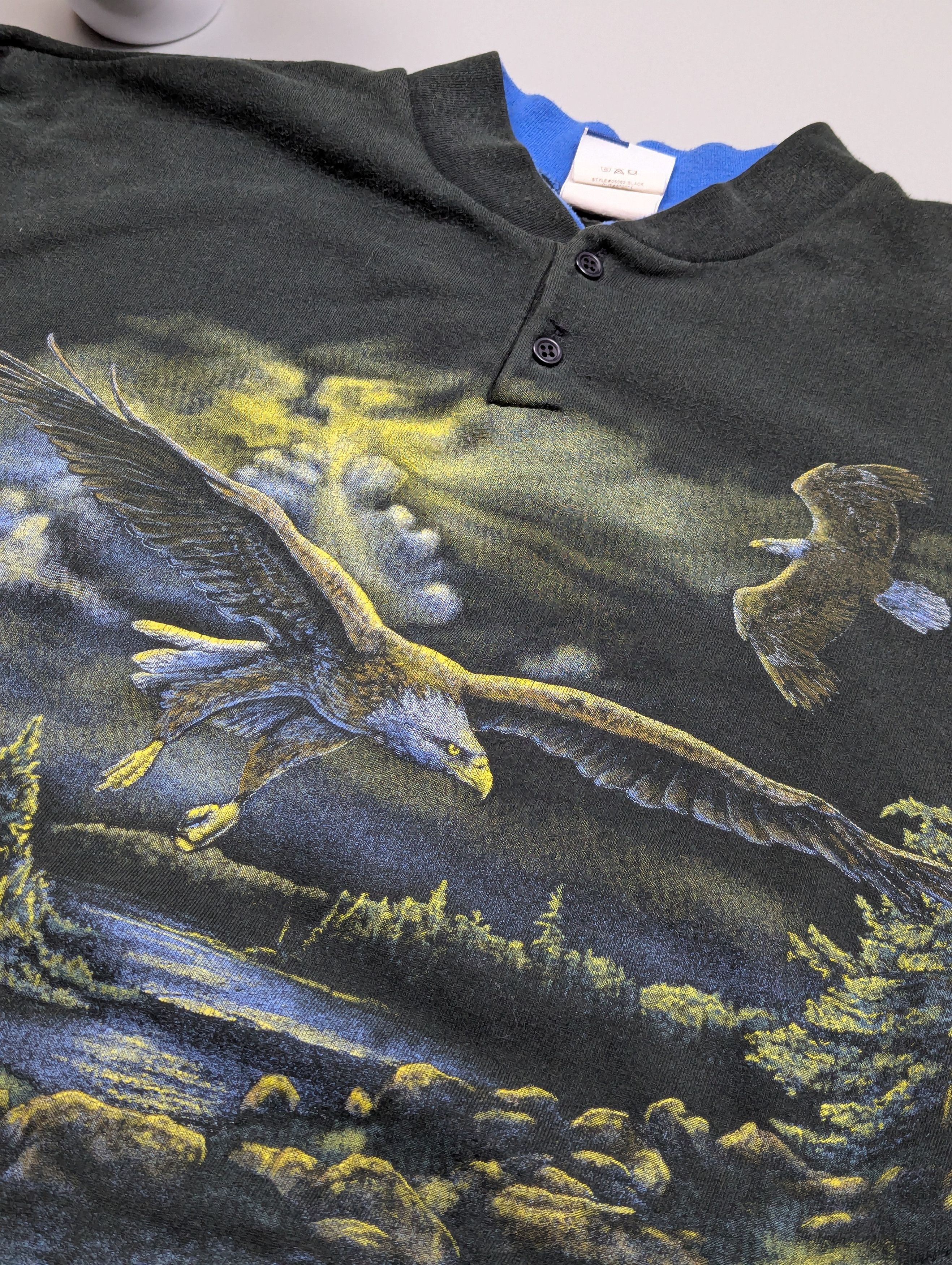Vintage ART UNLIMITED VTG Sweatshirt/Sweater Nature & Eagles Print Size US XXL / EU 58 / 5 - 6 Thumbnail