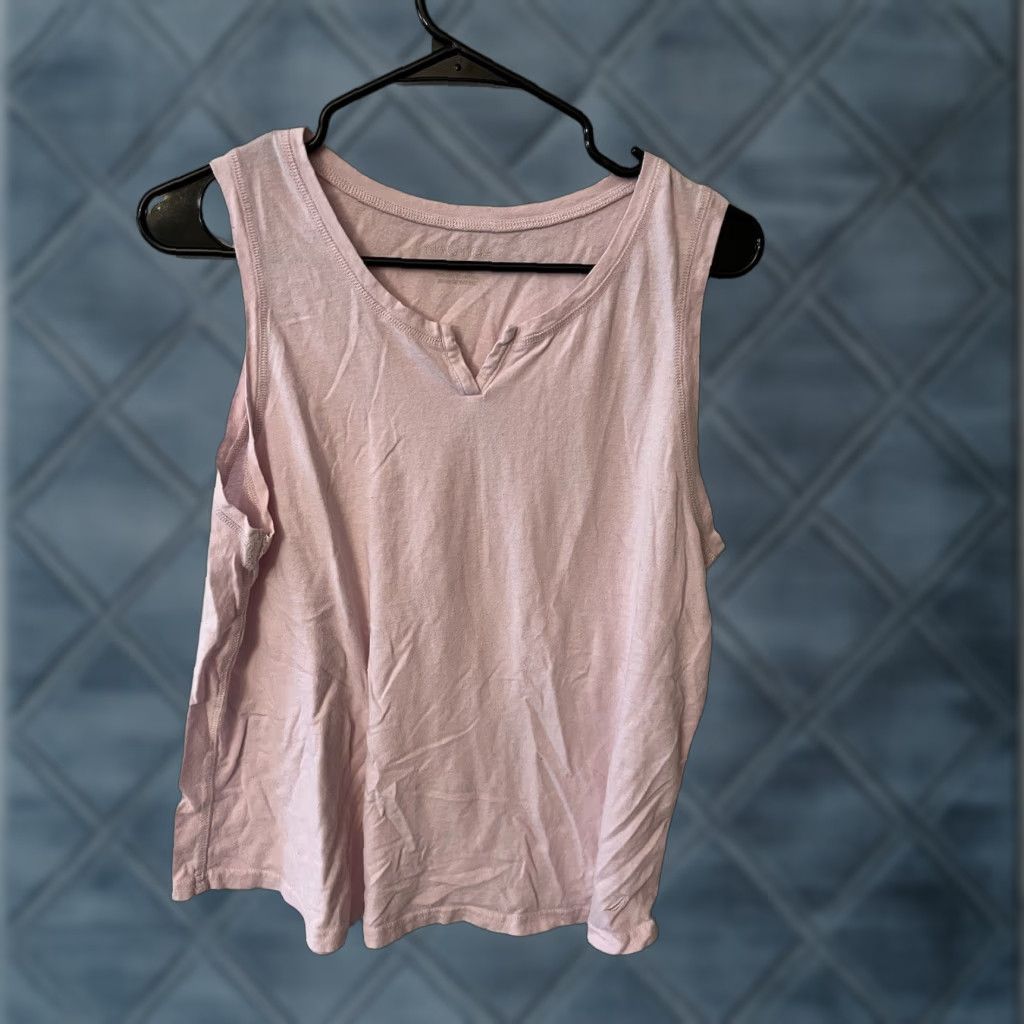 Nautica Nautica Tank Shirt Women Sleeveless Pink Medium Knit Embroidered Cotton Polyester - Casual, Classic Nautical Style Quick Ship MensGirls? Size M / US 6-8 / IT 42-44 - 1 Thumbnail