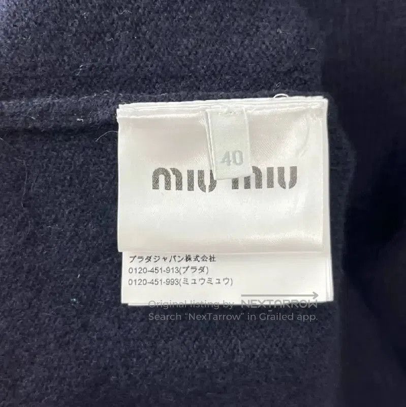 Miu Miu Miu Miu Black Wool Pullover Sweater . Size L / US 10 / IT 46 - 4 Thumbnail