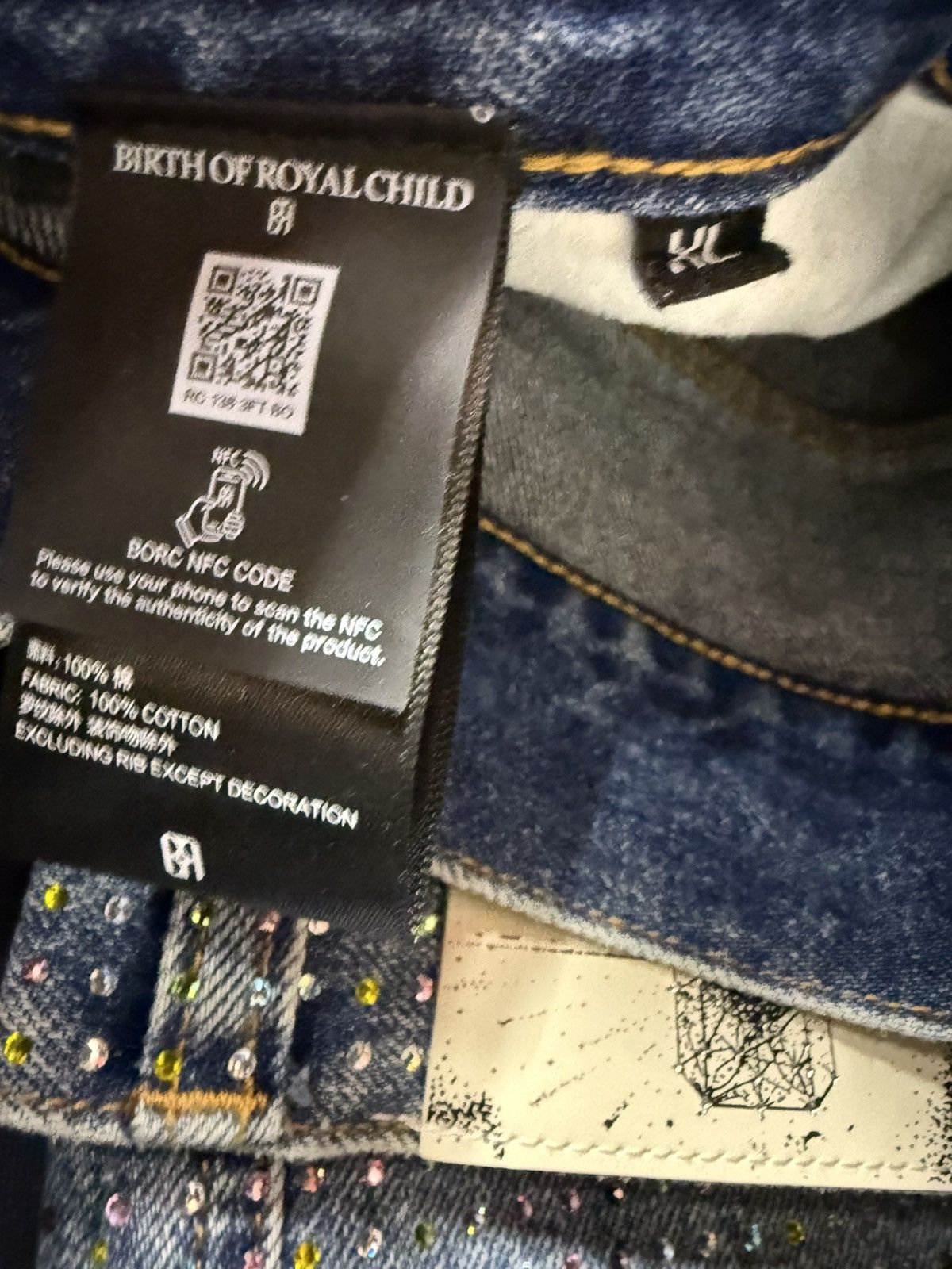 Birth of Royal Child Birth of Royal Child Graffiti Logo Denim Size US 36 / EU 52 - 4 Thumbnail