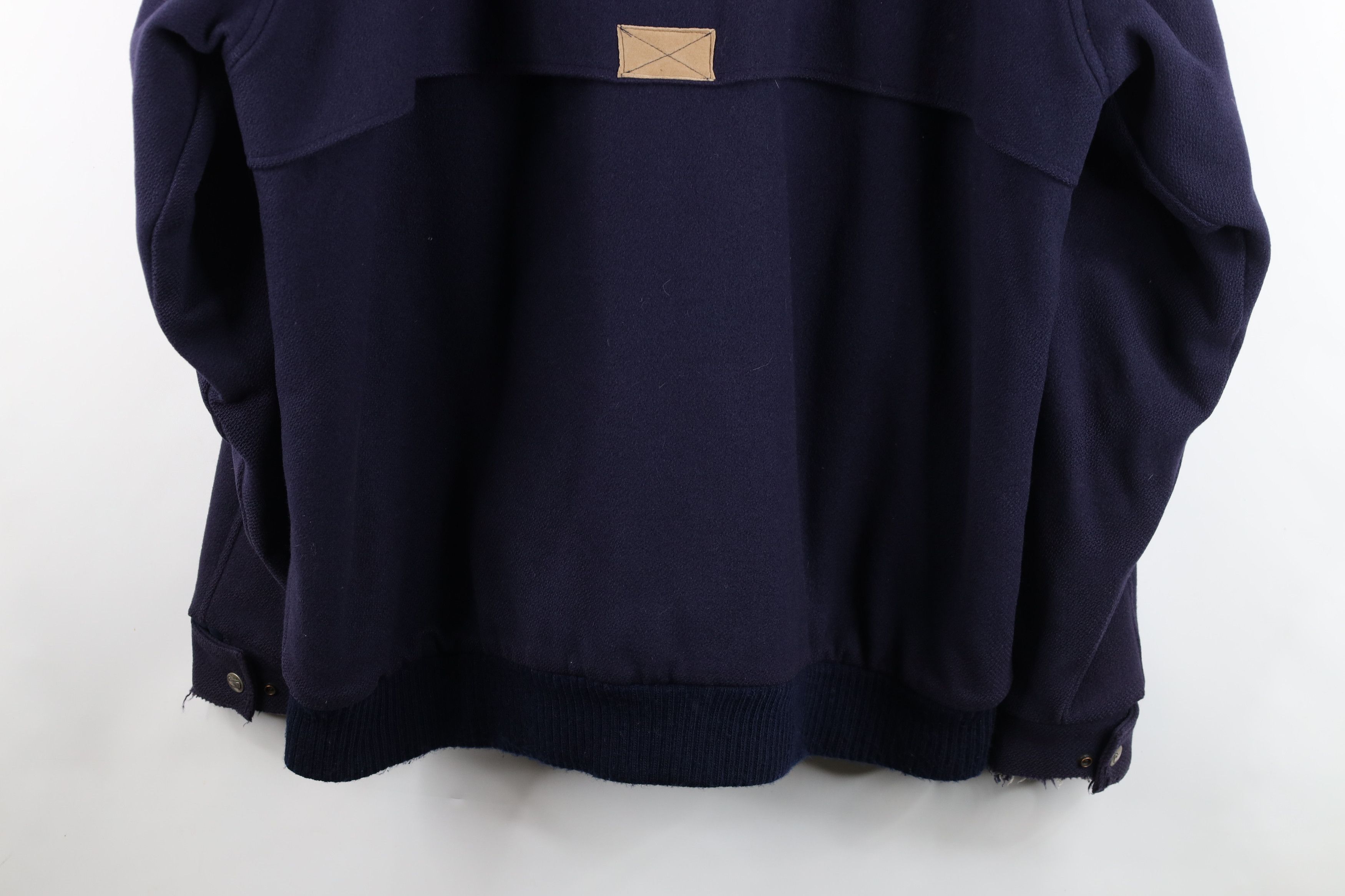 Woolrich Woolen Mills Vintage 90s Woolrich Full Zip Bomber Jacket Navy Blue USA Size US XL / EU 56 / 4 - 15 Thumbnail