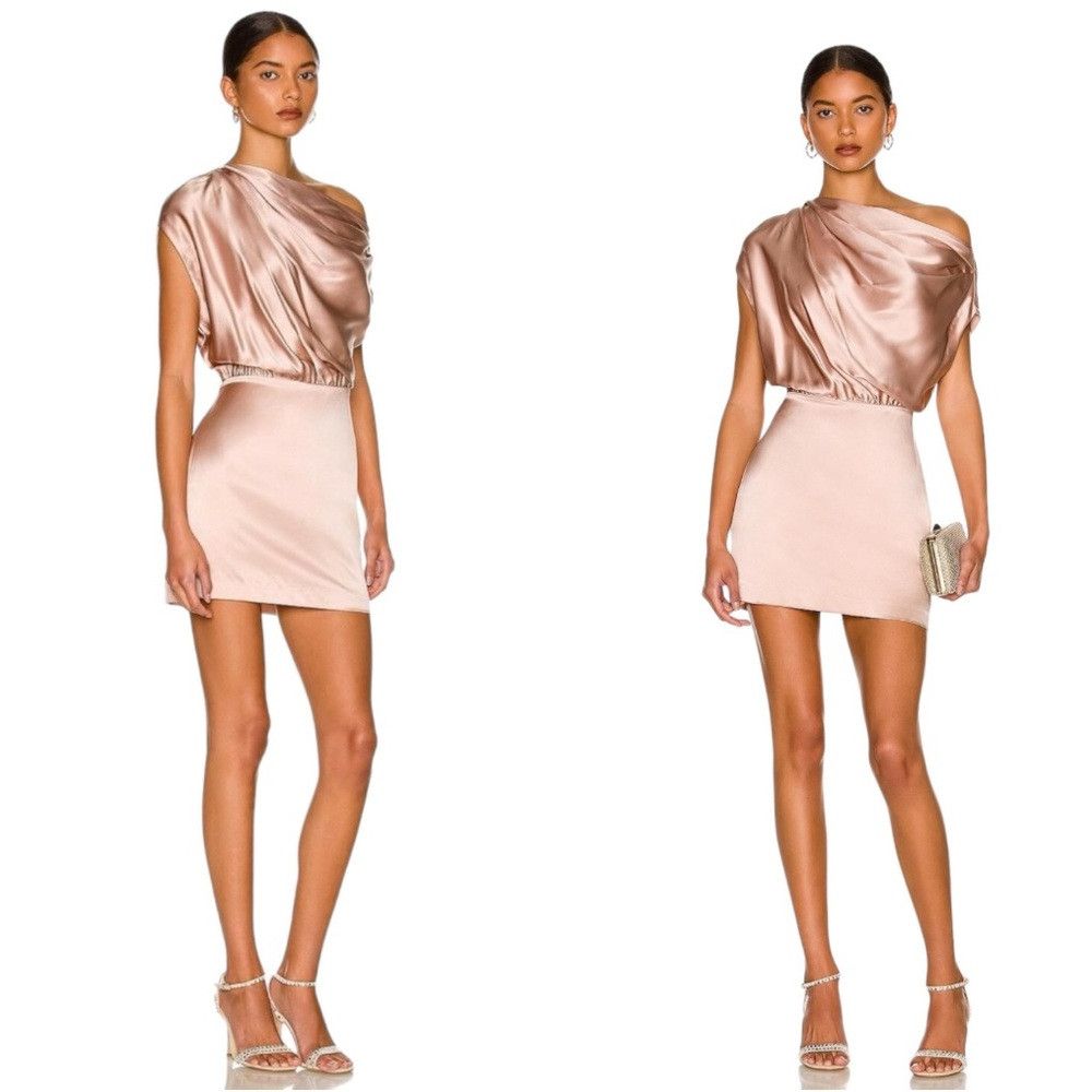 Other THE SEI DRAPED MINI DRESS IN SHELL WOMENS SIZE M BACHELORET Size M / US 6-8 / IT 42-44 - 1 Thumbnail