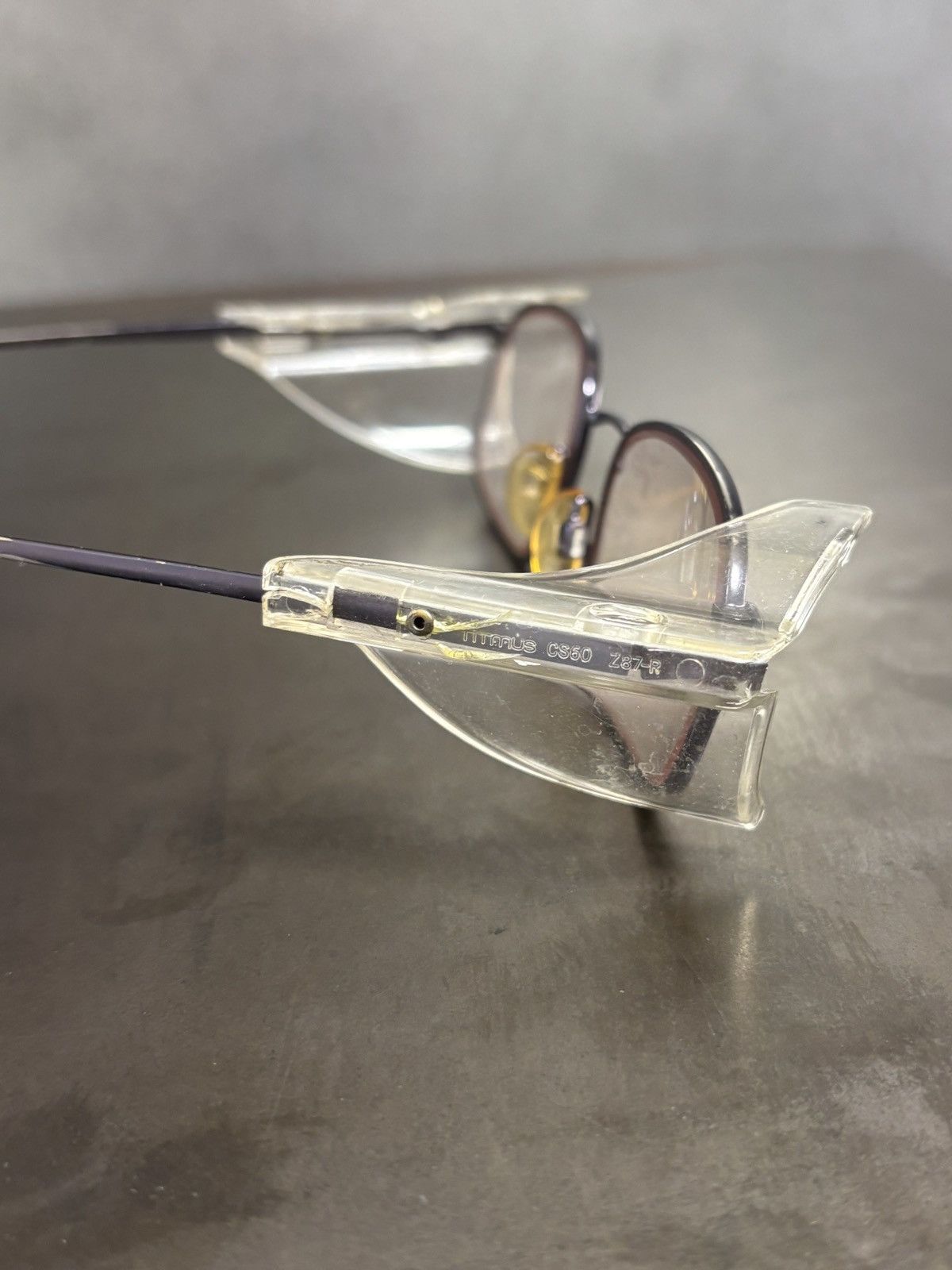 Vintage 1990s Safety Glasses Vintage Frames Side Lense Shield Protec Size ONE SIZE - 6 Thumbnail