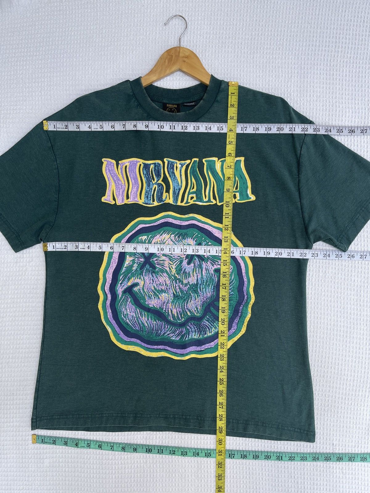 Band Tees × Nirvana × Vintage Last Drop🔥Rare🔥Vintage NIRVANA Band T-Shirt Size US XL / EU 56 / 4 - 11 Thumbnail