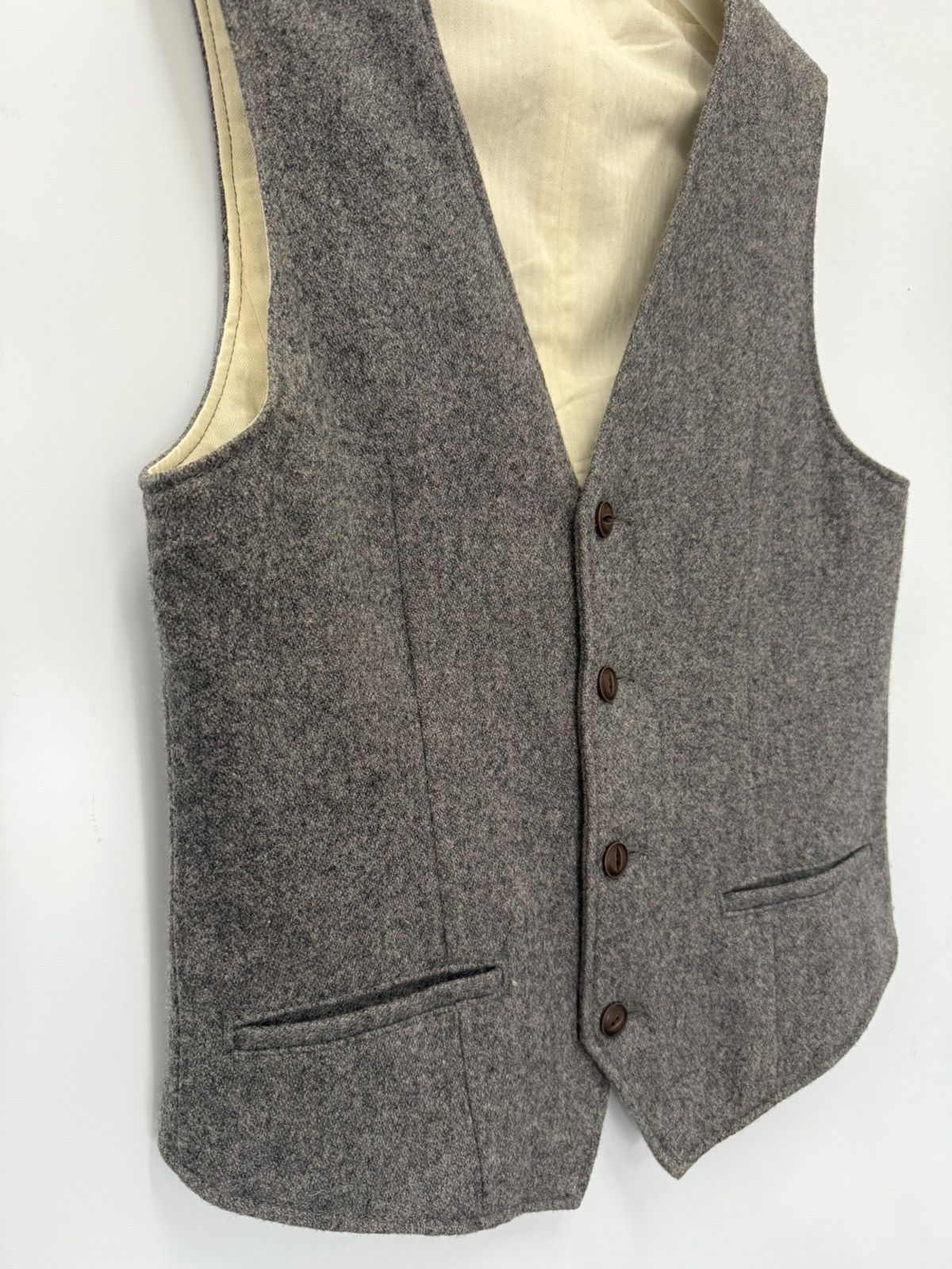 Japanese Brand 🔥 Vtg Japan Federation Of Clothing Industry wool Vest - M Size S / US 4 / IT 40 - 3 Thumbnail