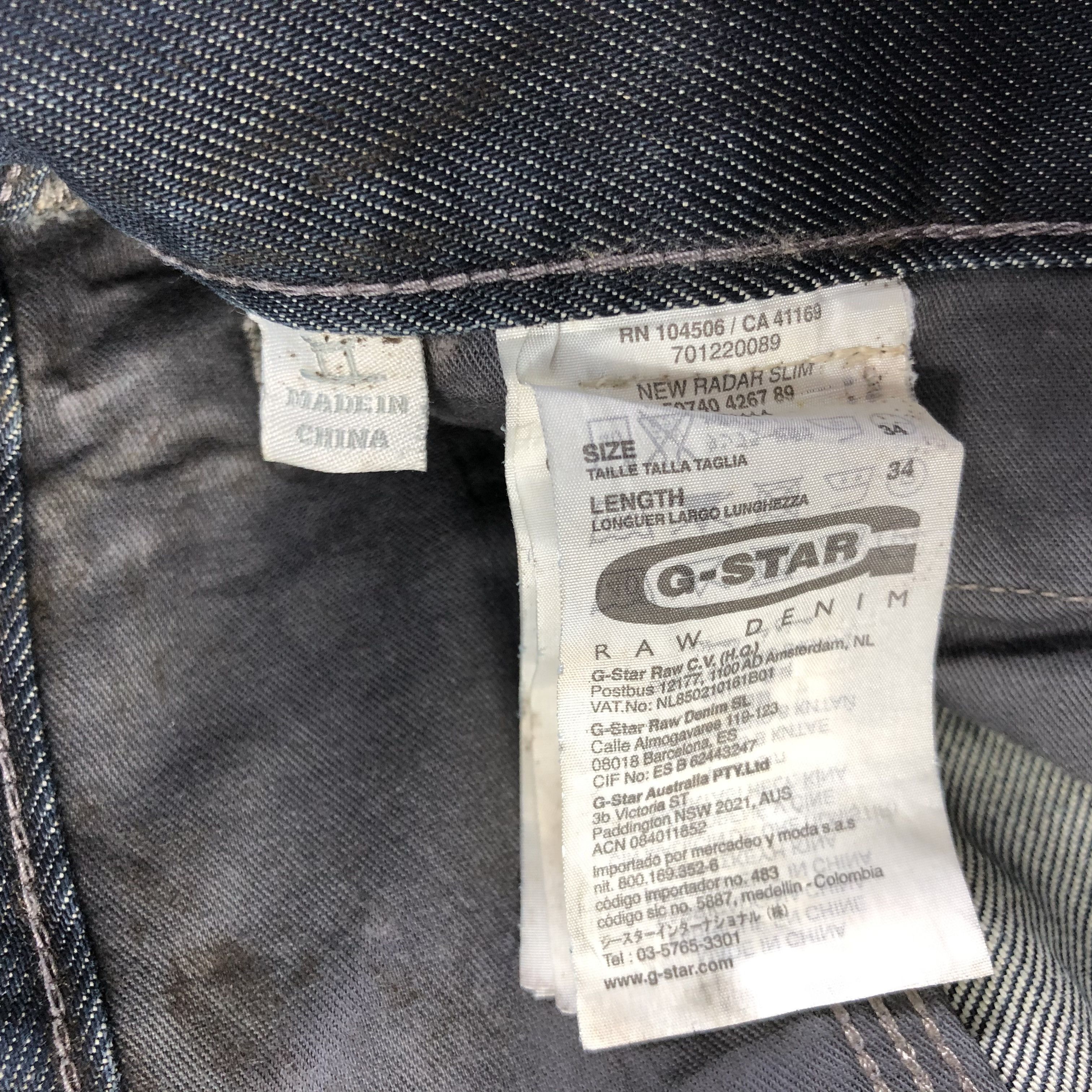 G-Star G Star Raw Jeans Rusty Wash Denim KJ1890 Size US 34 / EU 50 - 12 Thumbnail