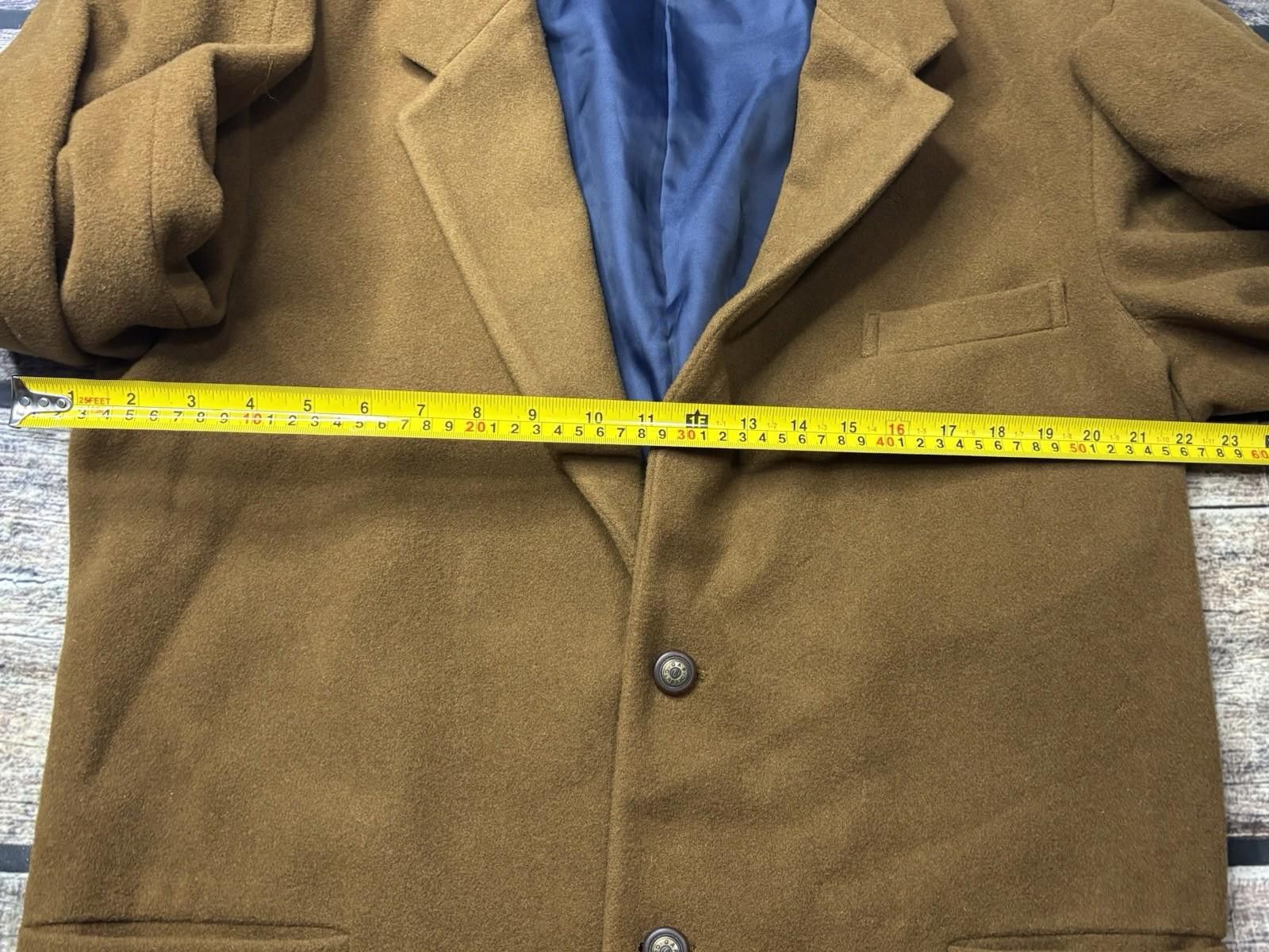 Gap VTG GAP Blazer Jacket Mens Medium 44R Wool Brown Tweed 90s Size 38R - 12 Thumbnail