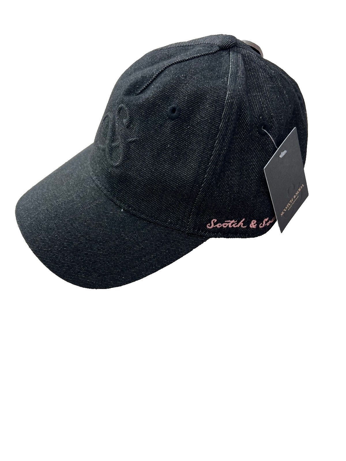 Scotch & Soda Scotch & Soda Merit Denim Adjustable Cap Black / Pink Size ONE SIZE - 3 Thumbnail