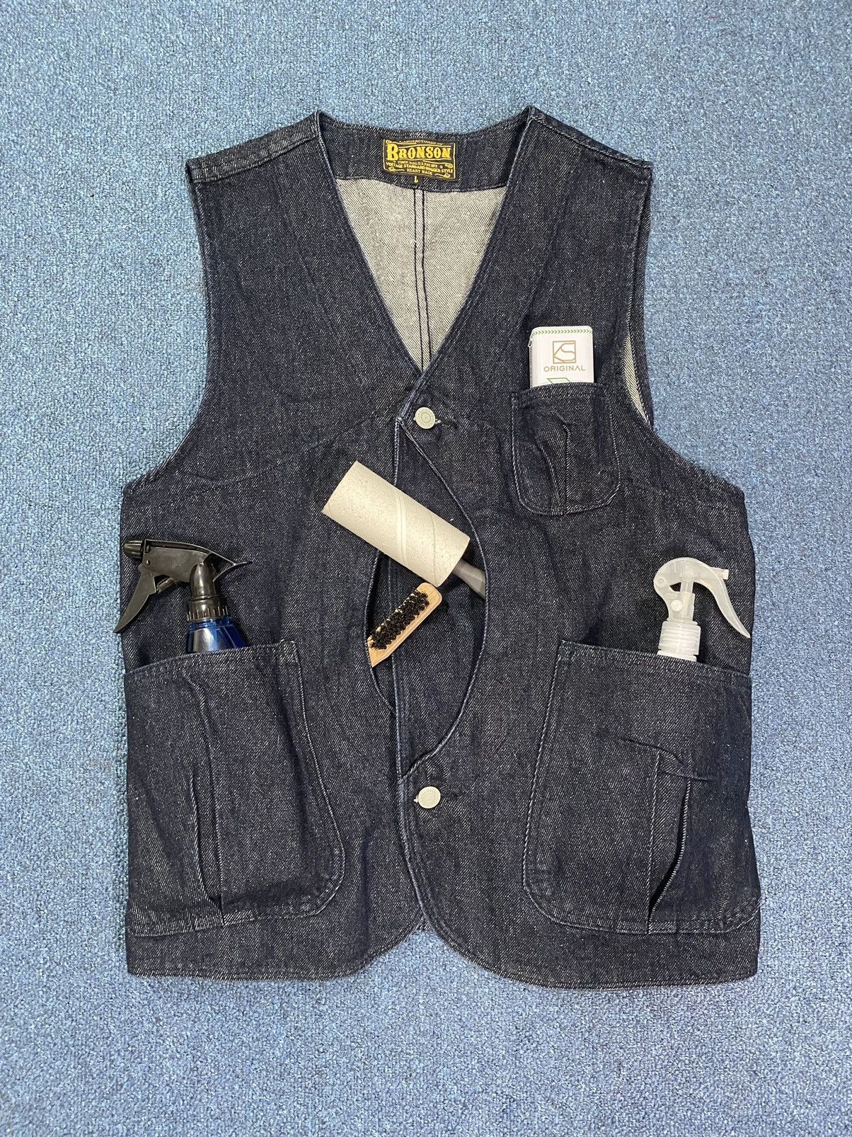 Bronson MFG. CO. Bronson Multiple Pocket Denim Vest Size US L / EU 52-54 / 3 - 2 Thumbnail
