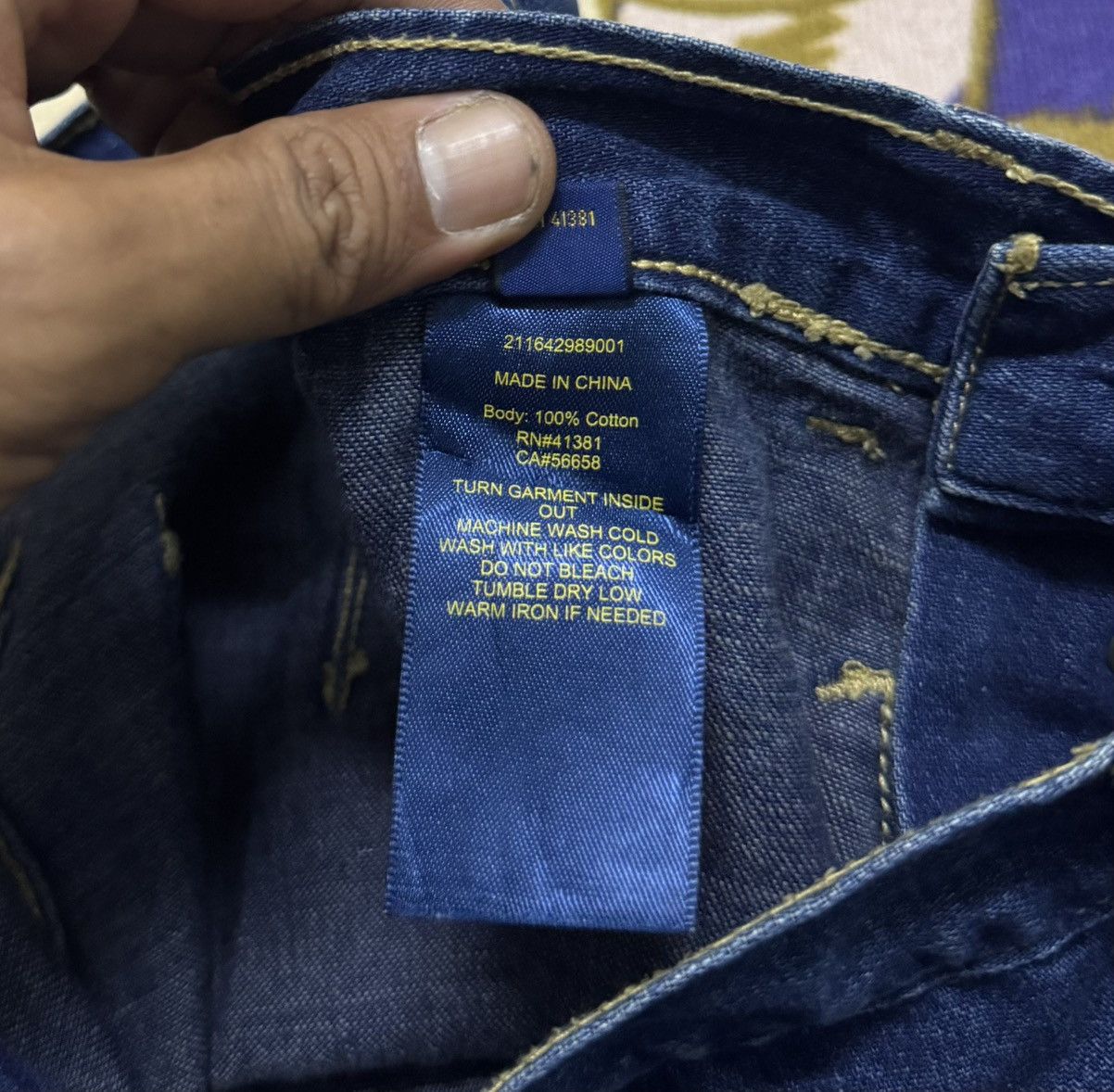Polo Ralph Lauren POLO RALPH LAUREN Soft Denim Pant Rare Design Unisex Size US 30 / EU 46 - 10 Thumbnail