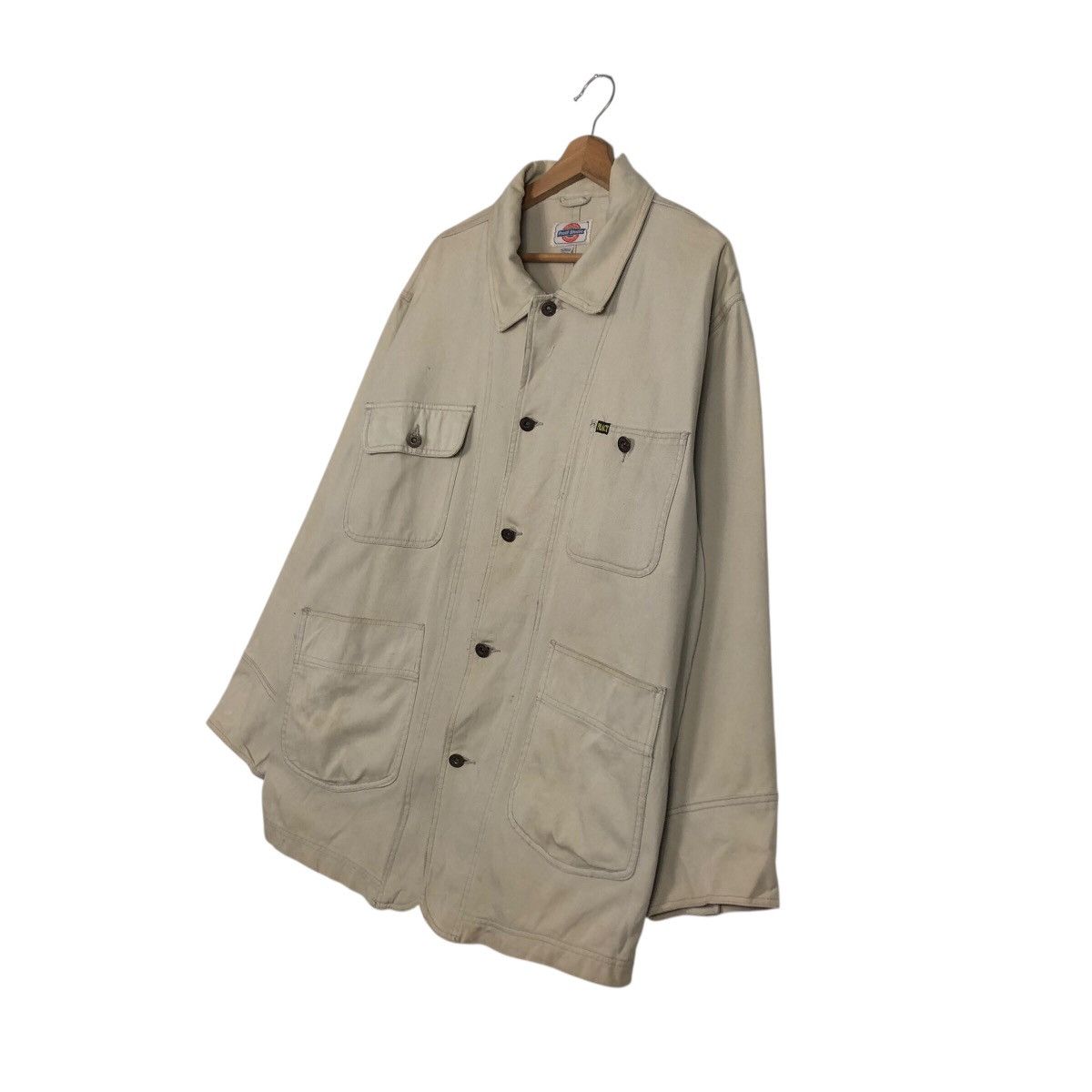 Japanese Brand Pract Studio Heavyweight Canvas Shop Jacket — Boxy Fit Size US L / EU 52-54 / 3 - 3 Thumbnail
