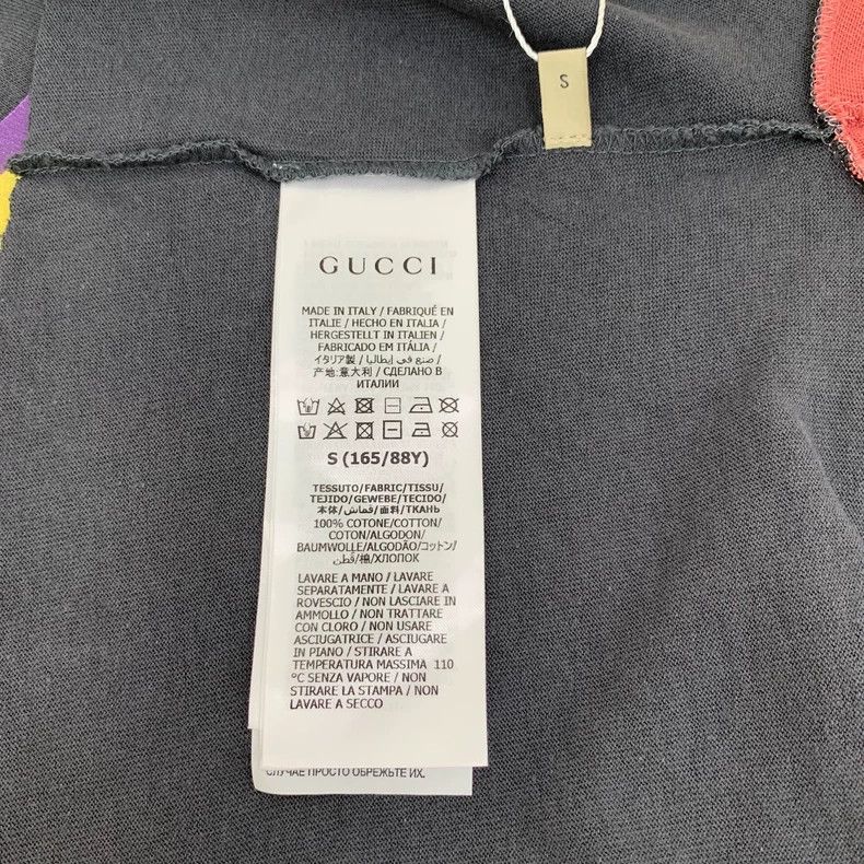 Gucci Gucci Color-blocked logo printed destructive cotton round-n Size S / US 4 / IT 40 - 7 Thumbnail