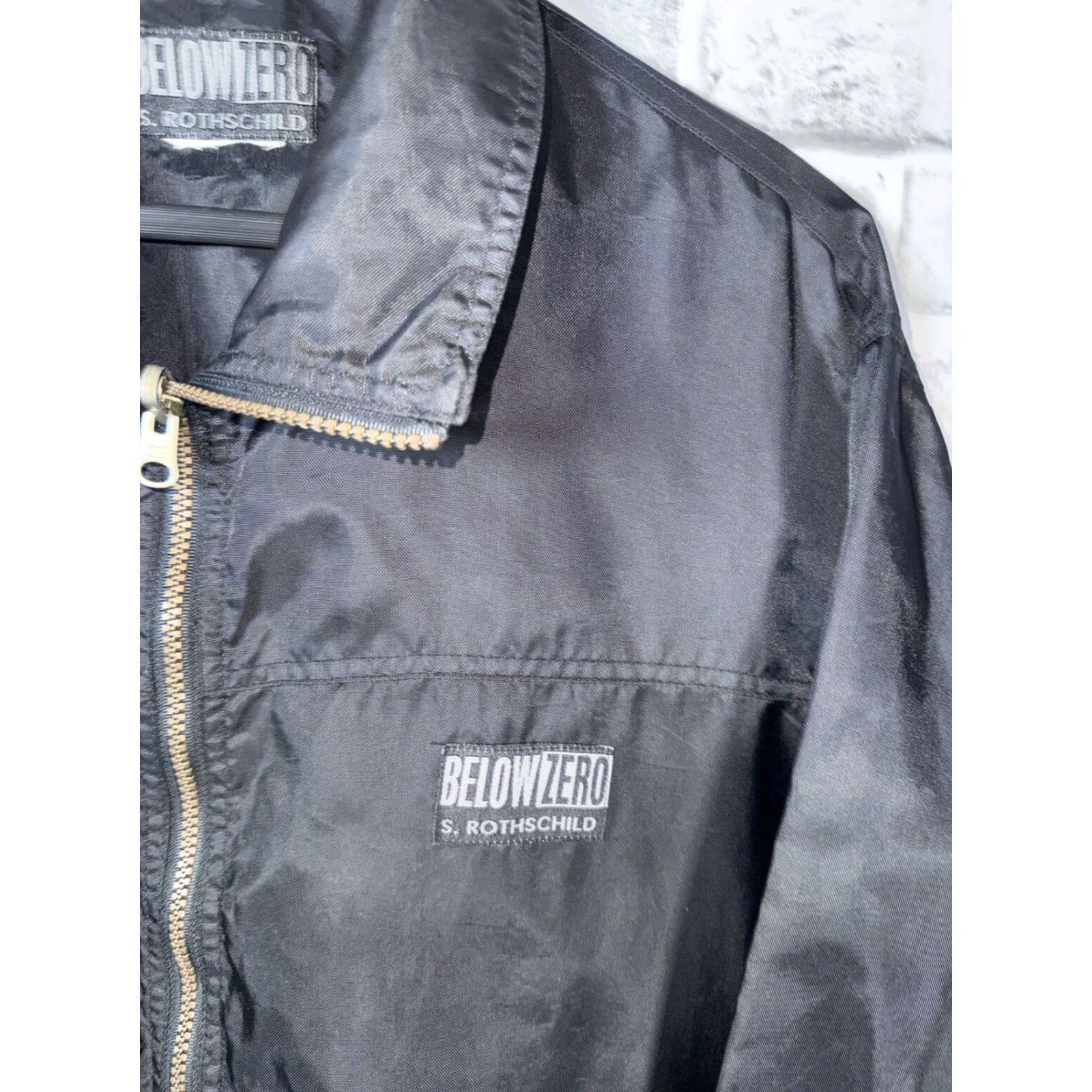 Vintage VTG S. Rothchild BELOW ZERO Nylon Black Jacket Mens S Size US S / EU 44-46 / 1 - 3 Thumbnail