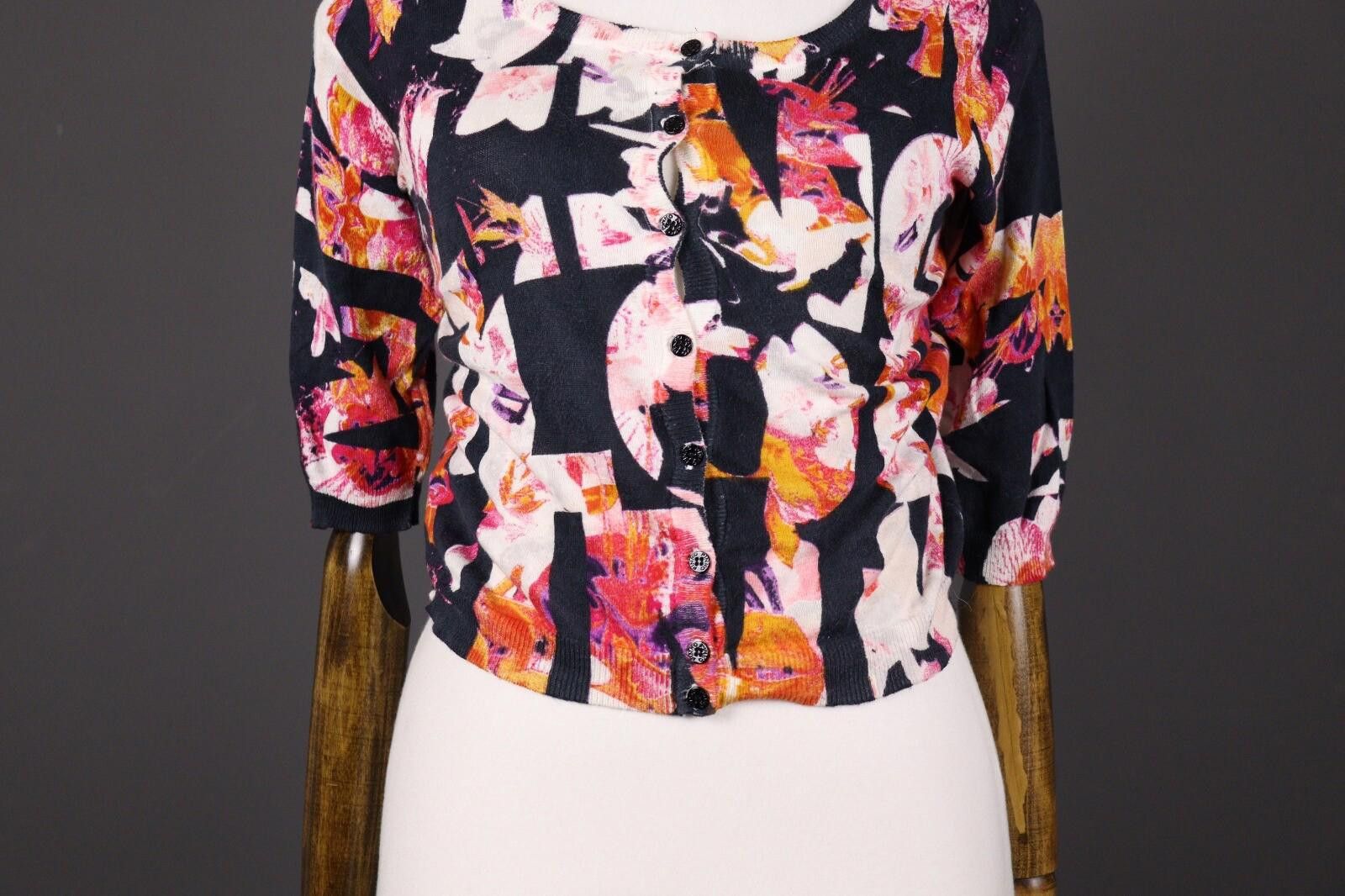 Pink Floyd Pinko Tag Anemone Cardigan Cottone Stampato Sweater Size S Size S / US 4 / IT 40 - 3 Thumbnail