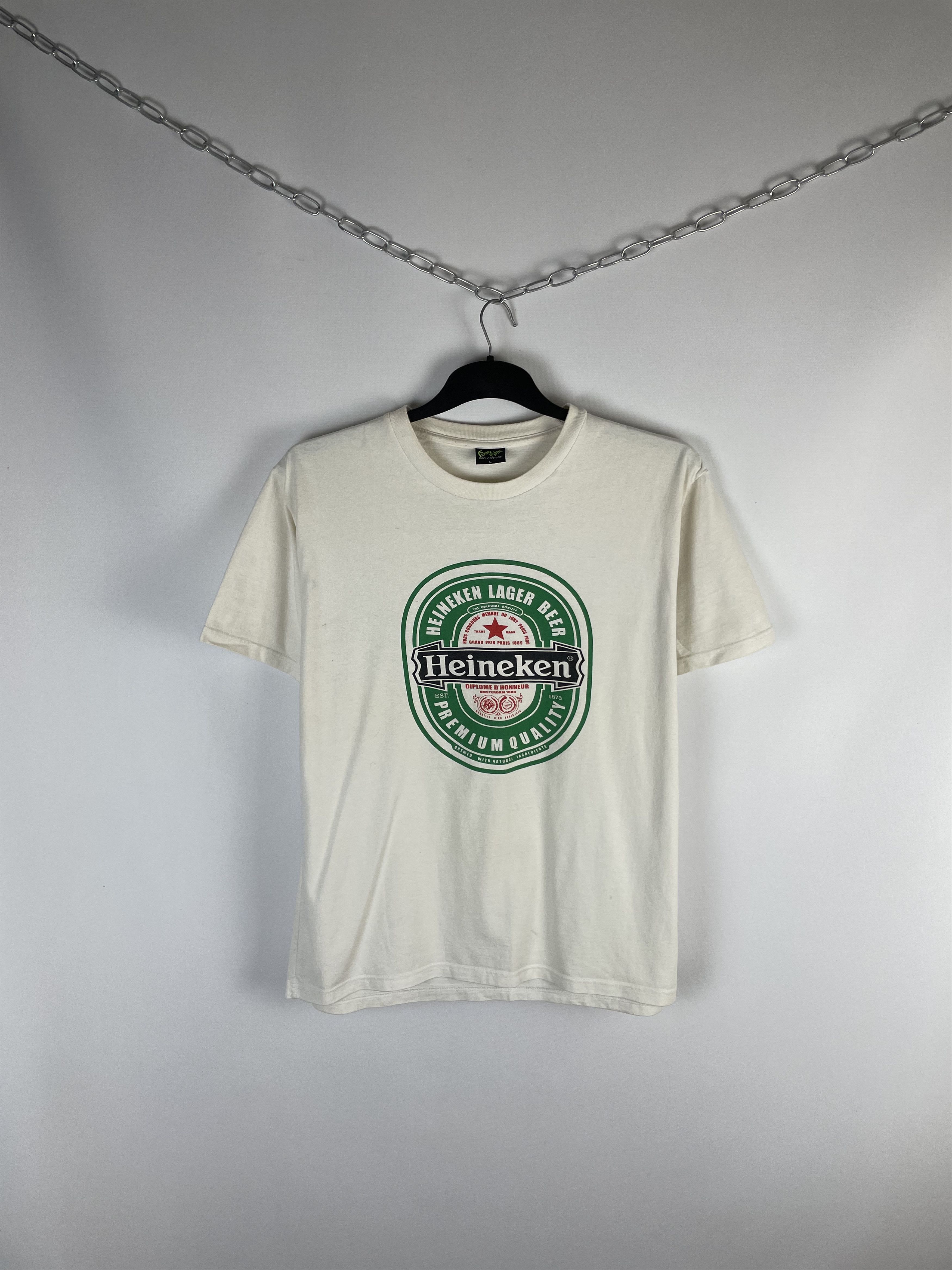 Heineken Vintage 1990s Heineken Promo T Shirt Size US L / EU 52-54 / 3 - 1 Thumbnail