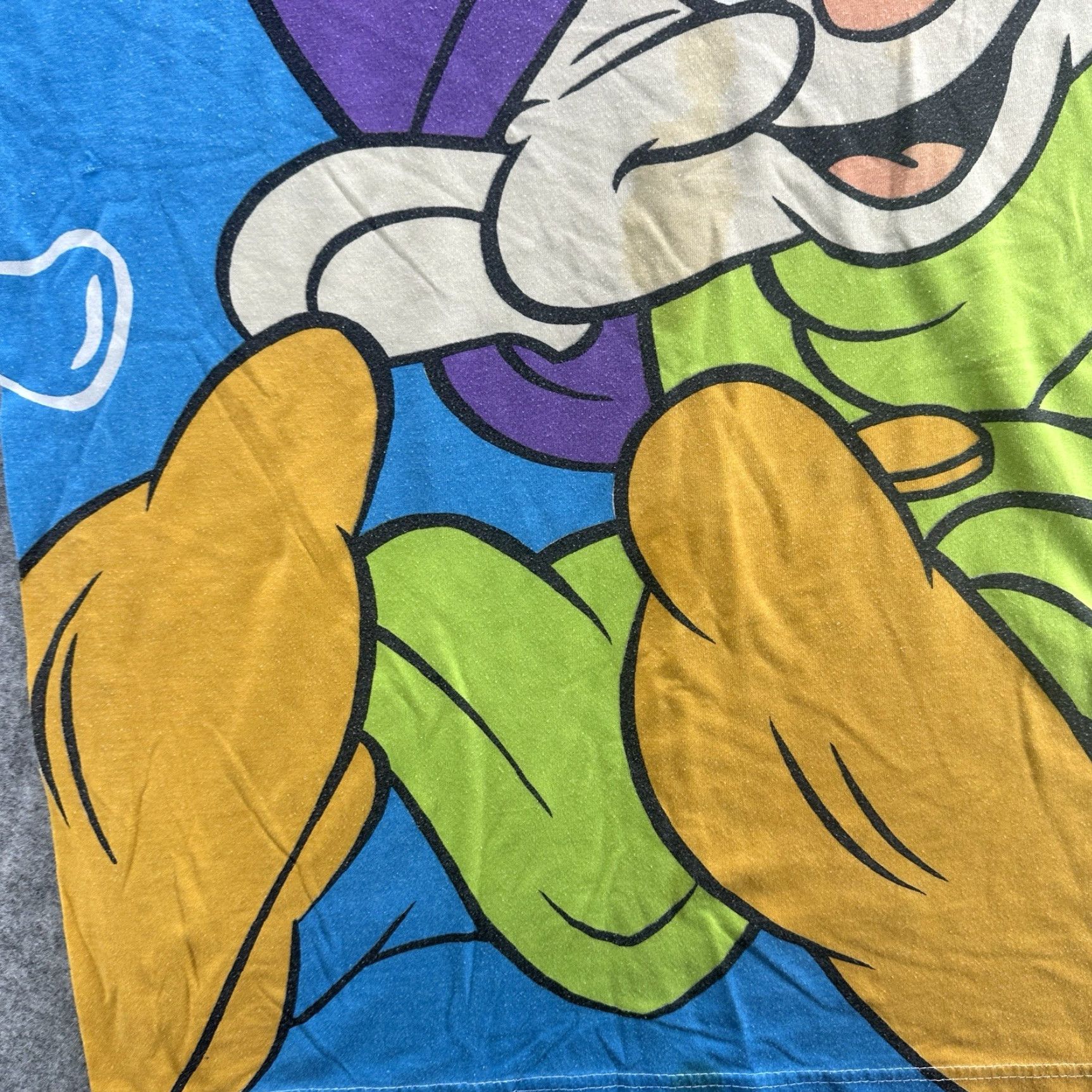 Disney VINTAGE Disney Snow White Shirt One Size Unisex Oversized Nightwear Blue 1990s Graphic Tee Mens Womens Boys Girls Size US M / EU 48-50 / 2 - 6 Thumbnail