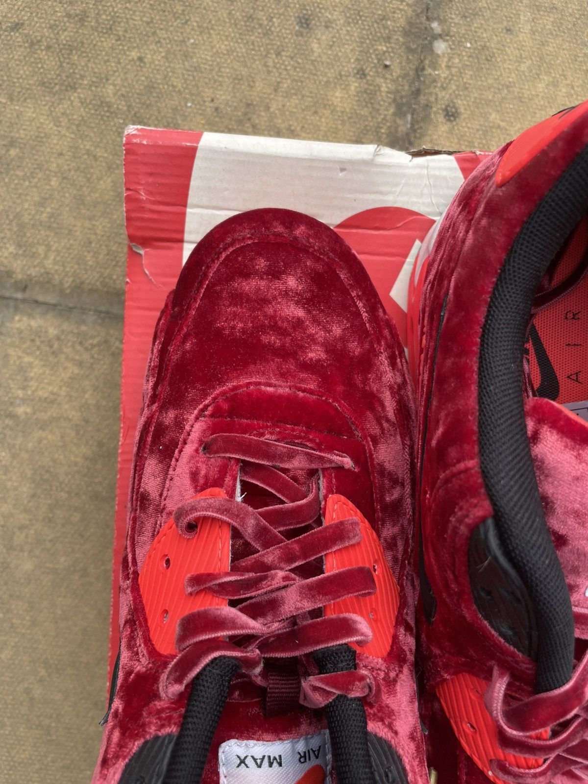 Nike × Vintage Nike air max 90 25th anniversary red Velvet limited ed uk 9 Size US 9 / EU 42 - 11 Thumbnail