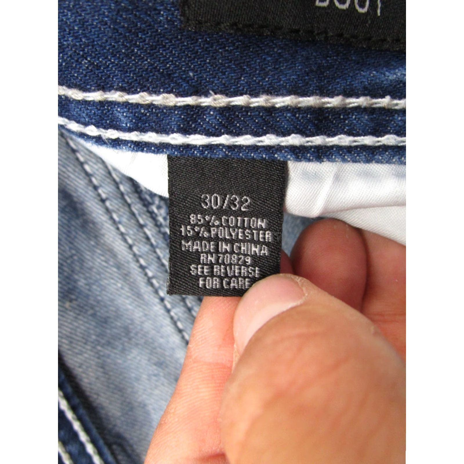Vintage CJ Black Premium Jeans Bootcut Mens Size 30 Inseam 32 Stretch Blue Flap Pocket Size US 30 / EU 46 - 6 Thumbnail