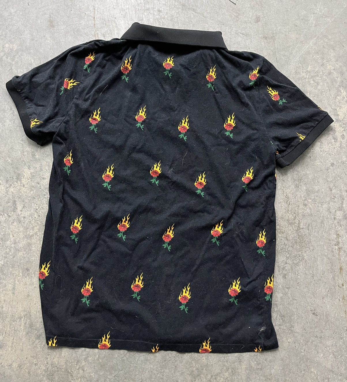 Forever 21 Forever 21 Roses Polo Shirt Size US M / EU 48-50 / 2 - 2 Thumbnail