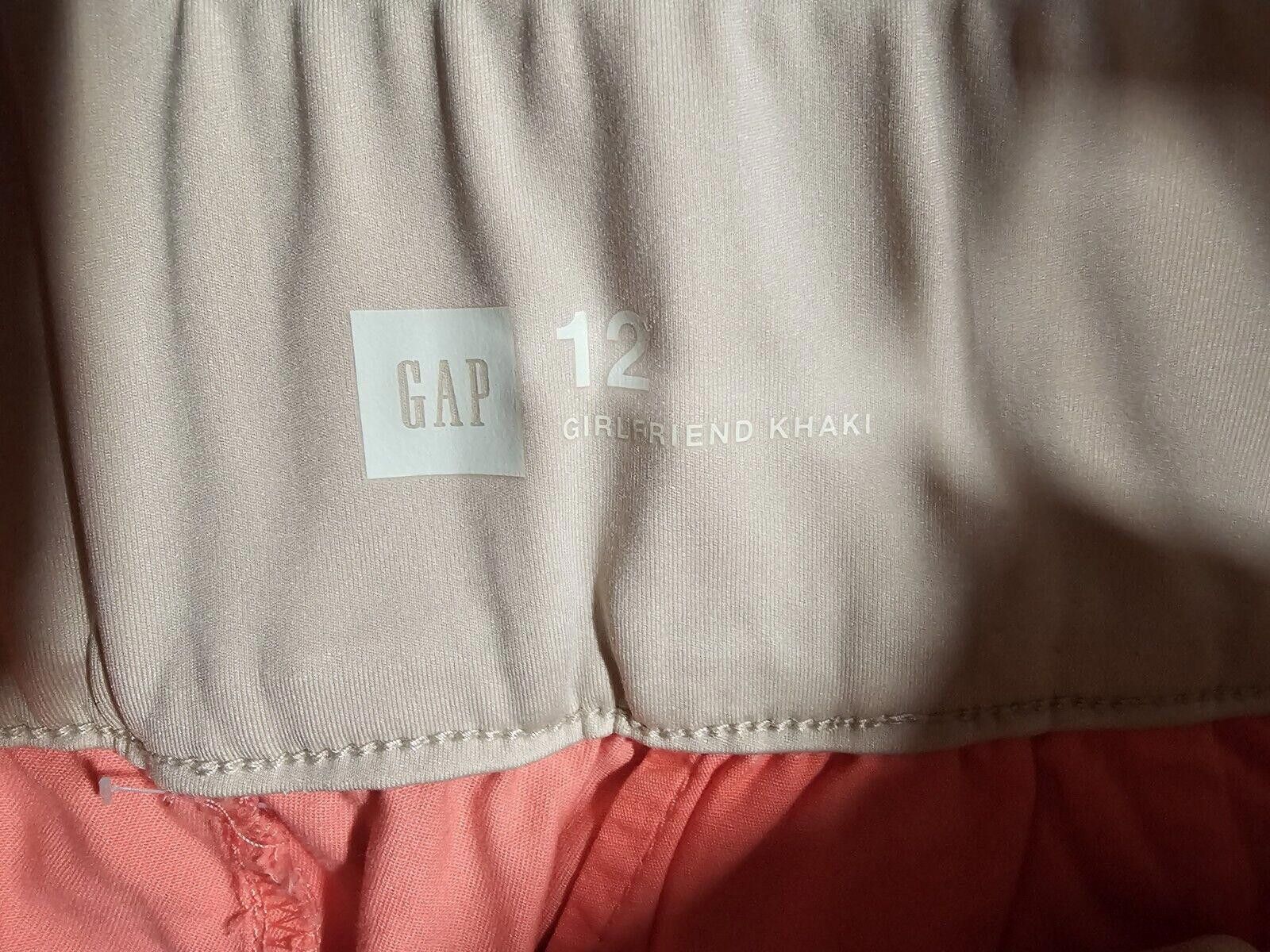 Gap GAP Girlfriend Khaki Pants Size 12 Pink Reef Size 34" / US 12 / IT 48 - 2 Thumbnail