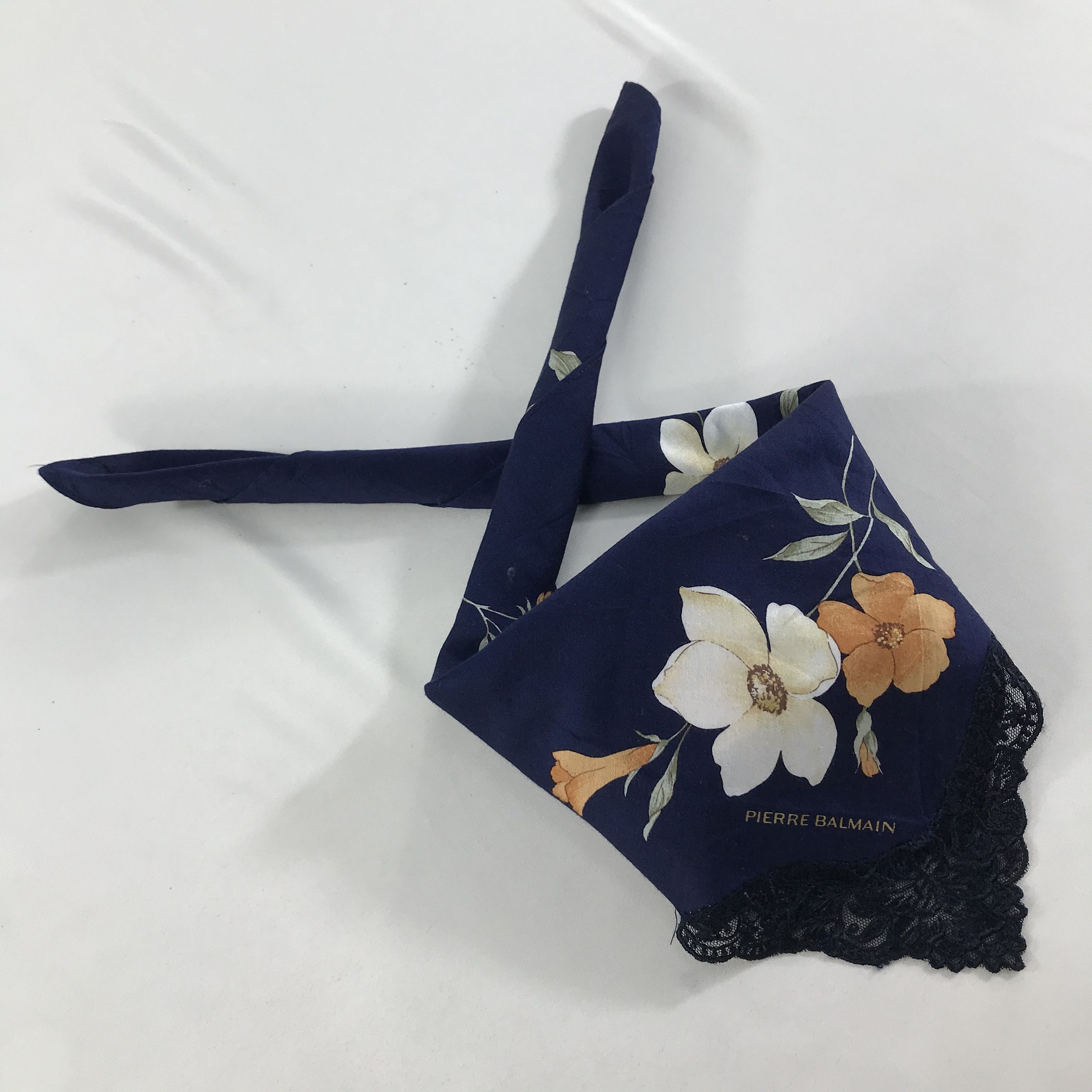 Pierre Balmain × Vintage Pierre Balmain Bandana / Handkerchief / Neckerchief - S1647 Size ONE SIZE - 4 Thumbnail
