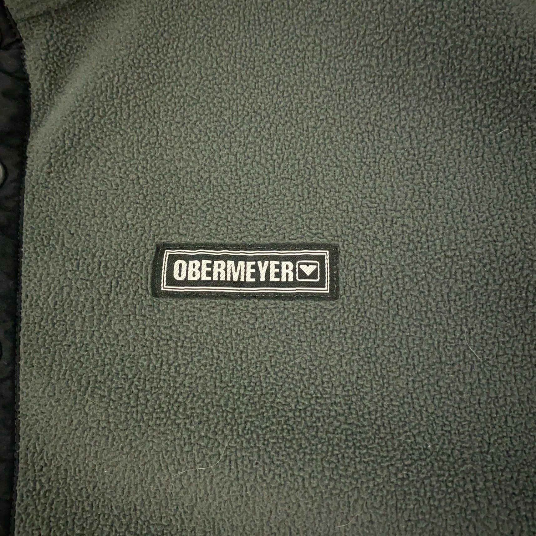 Obermeyer VINTAGE Obermeyer Boulder Fleece Pullover Mens Medium 1/4 Snap Sweatshirt Elbow Patches Gray Polyester Mock Neck Sweatshirt Outdoor Fall Spring Mens Size US M / EU 48-50 / 2 - 3 Thumbnail