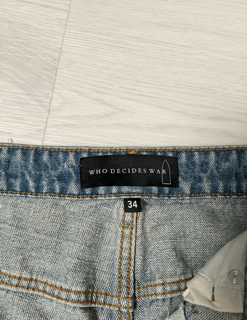 Who Decides War WHO DECIDES WAR Embroidery Multicolor Jeans Size US 34 / EU 50 - 3 Thumbnail