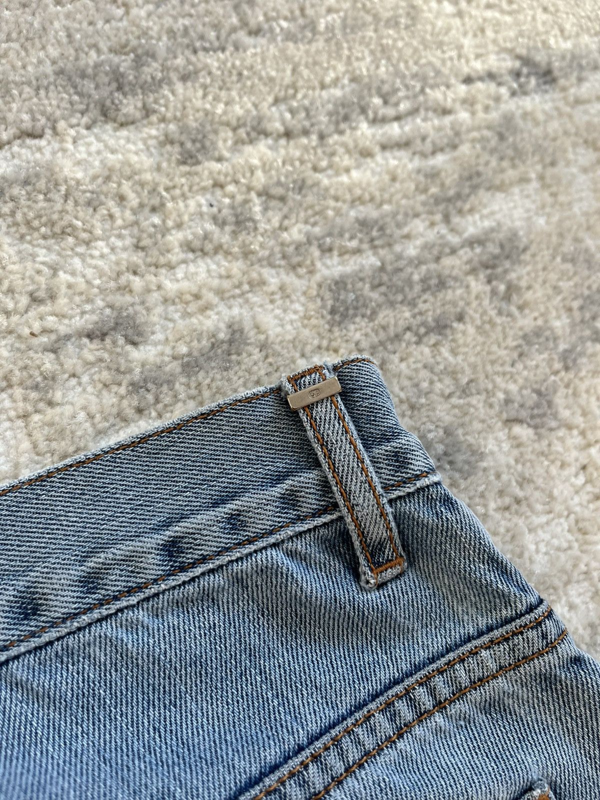 Dior dior homme ss12 light blue knee distressed denim Size US 27 - 10 Thumbnail