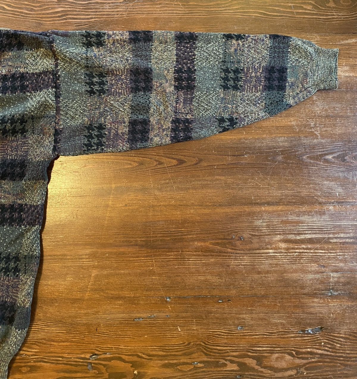 Lord & Taylor Vintage 90’s Lord & Taylor Plaid Knit Sweater Earthtones Size US XL / EU 56 / 4 - 6 Thumbnail