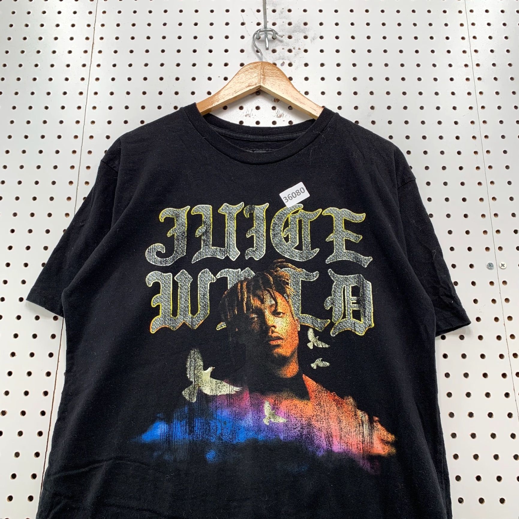 Vintage 999 Juice Wrld Shirt Mens Large Black Hip Hop Tee Short Sleeve 21x29 Size US L / EU 52-54 / 3 - 6 Thumbnail