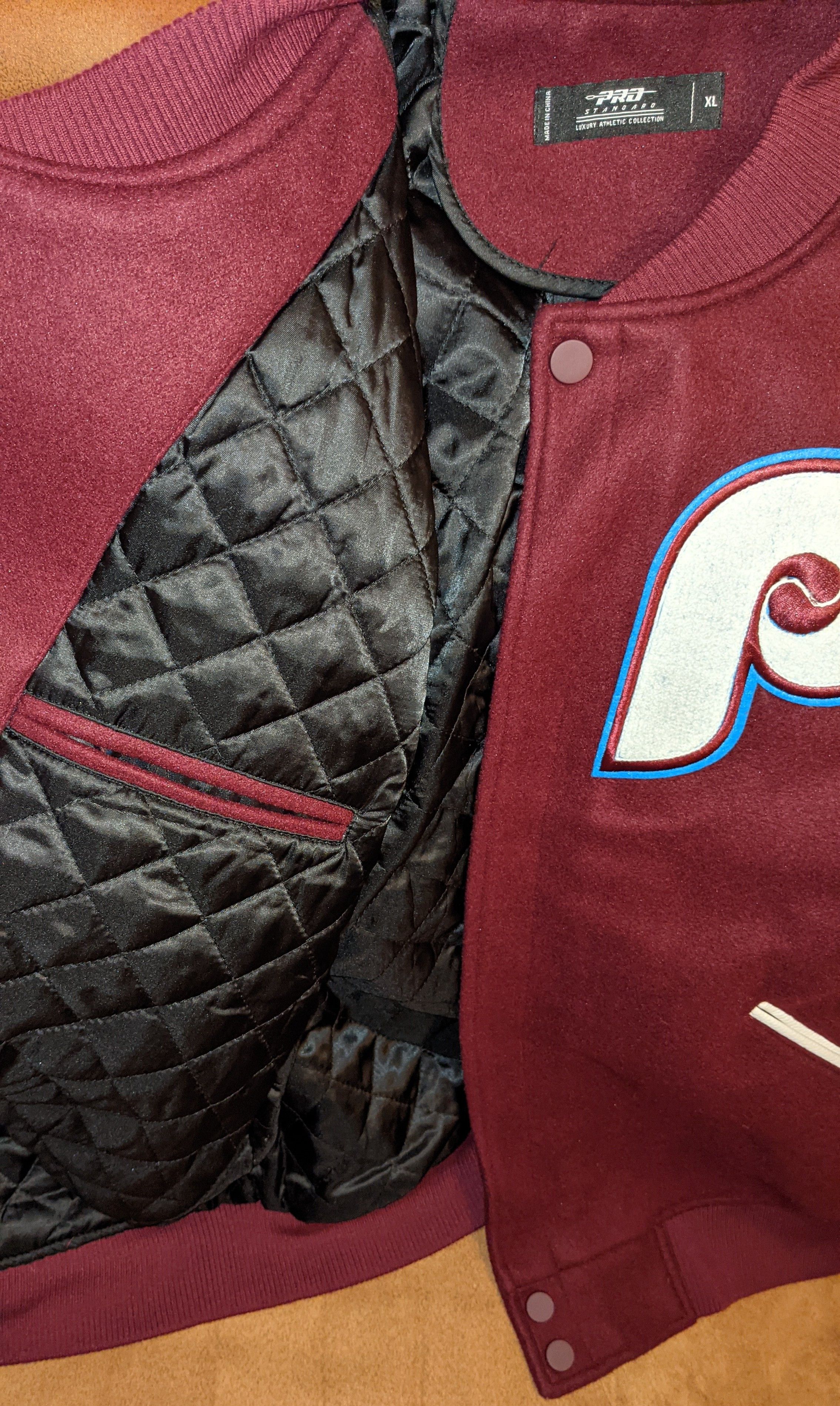 Pro Standard Philadelphia Phillies Burgundy Full-Zip Jacket Size US XL / EU 56 / 4 - 4 Thumbnail