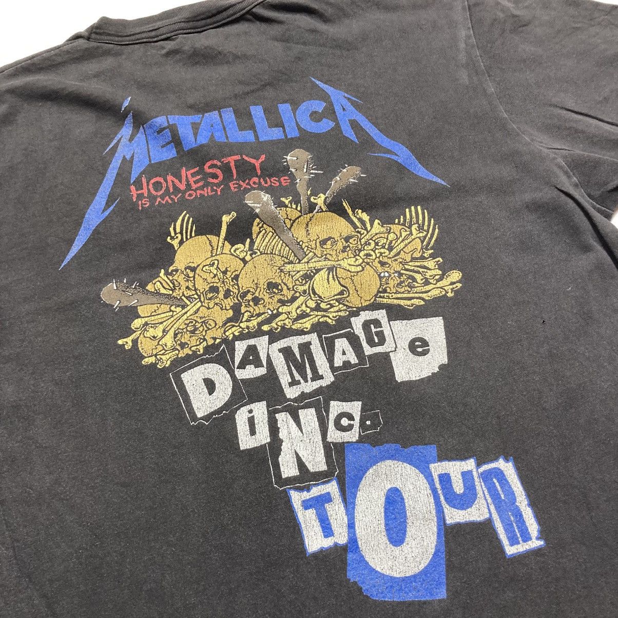 Band Tees metallica damage inc tour pushead trash heavy metal rock Size US M / EU 48-50 / 2 - 7 Thumbnail
