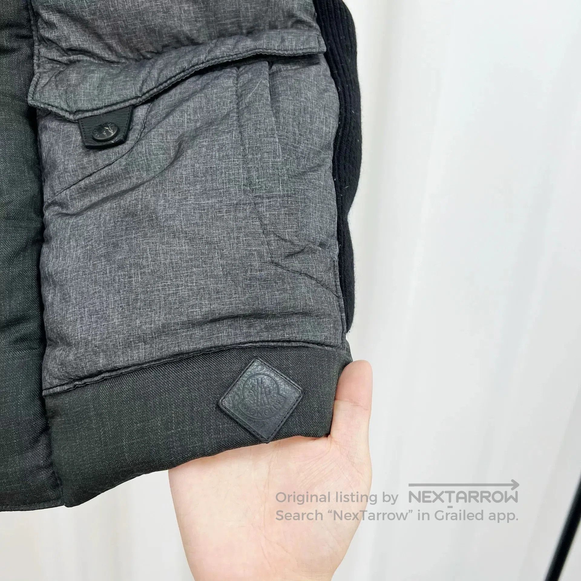 Moncler Moncler Quilted Down Vest with Striped Collar. Size US M / EU 48-50 / 2 - 4 Thumbnail