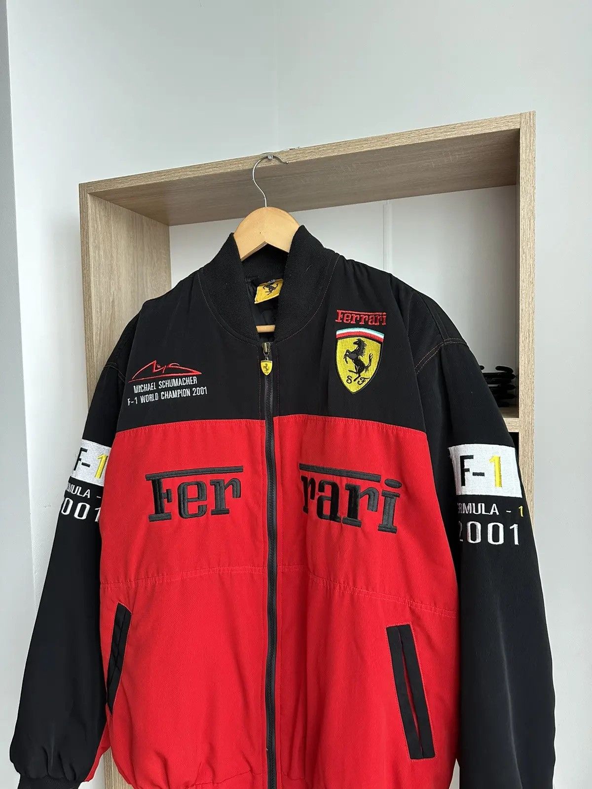 Ferrari × Formula 1 Vintage Ferrari Racing Red Formula Uno Jacket Size US M / EU 48-50 / 2 - 7 Thumbnail