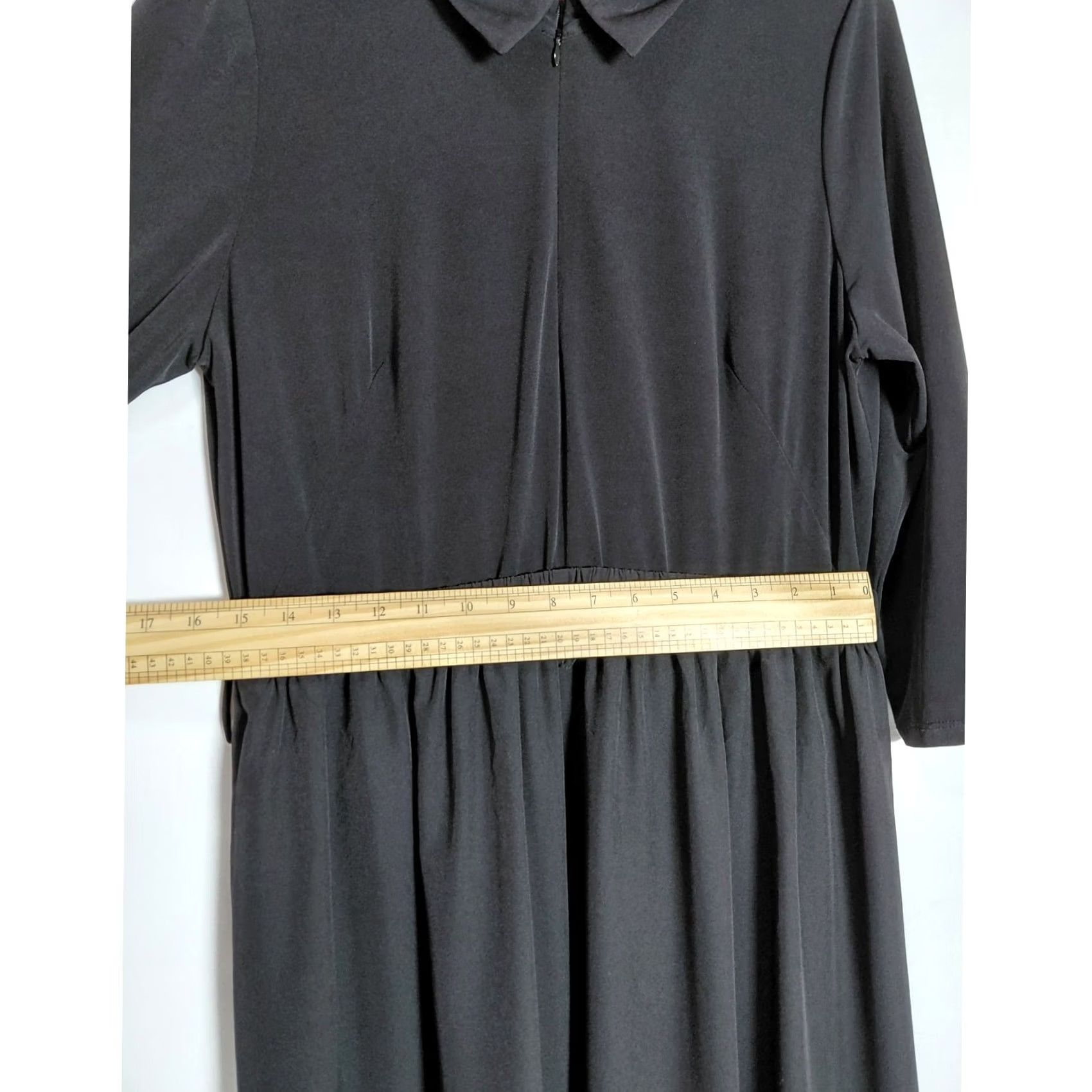 Calvin Klein Calvin Klein Black Collared Dress Solid 3/4 Sleeve Midi Size 14 Women Shirt Dress, Black, 14, Regular, CK Brand, … Size XL / US 12-14 / IT 48-50 - 6 Thumbnail