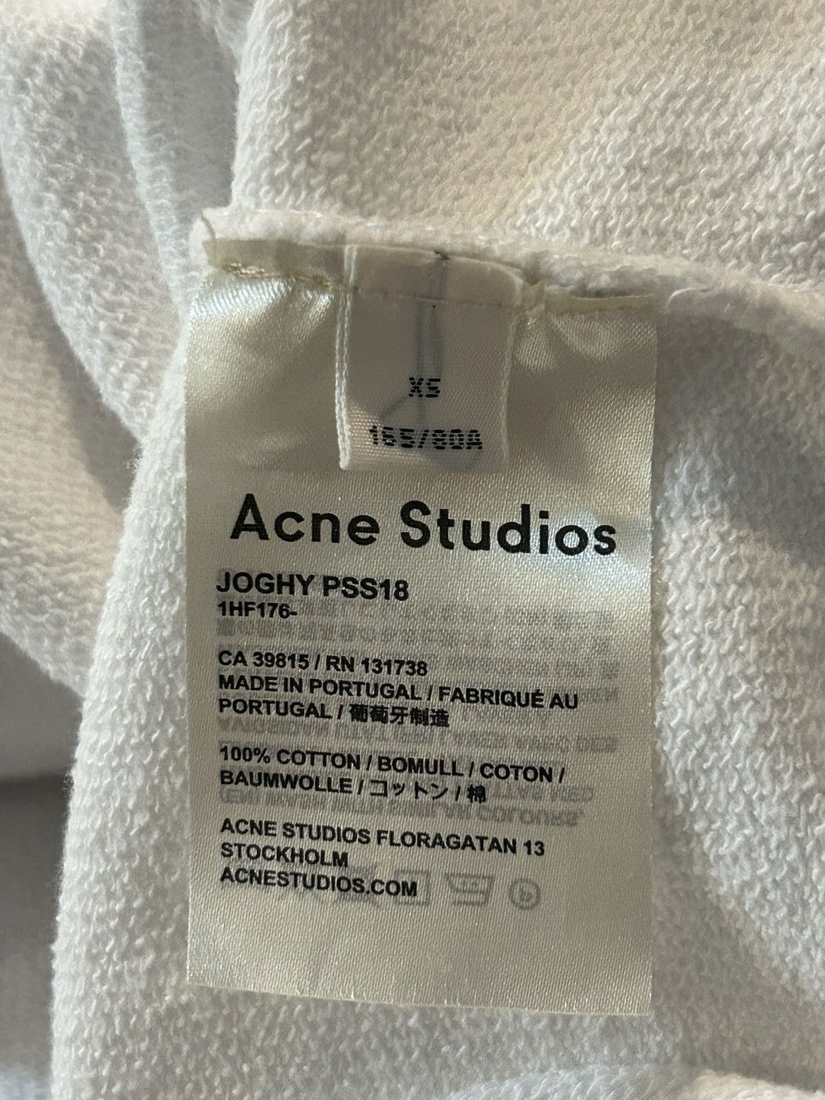 Acne Studios Cropped Boxy Logo Hoodie Size US XS / EU 42 / 0 - 6 Thumbnail