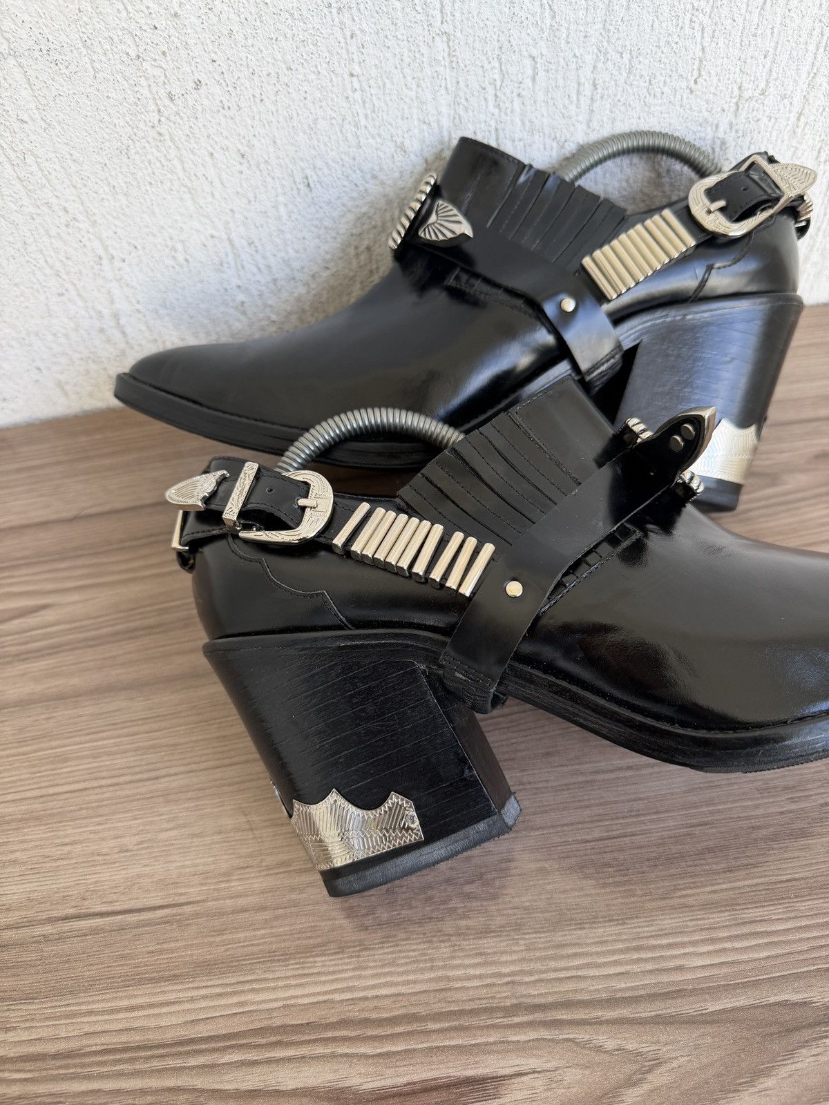 Toga Pulla Studded Western harness boots Size US 11 / IT 41 - 14 Thumbnail