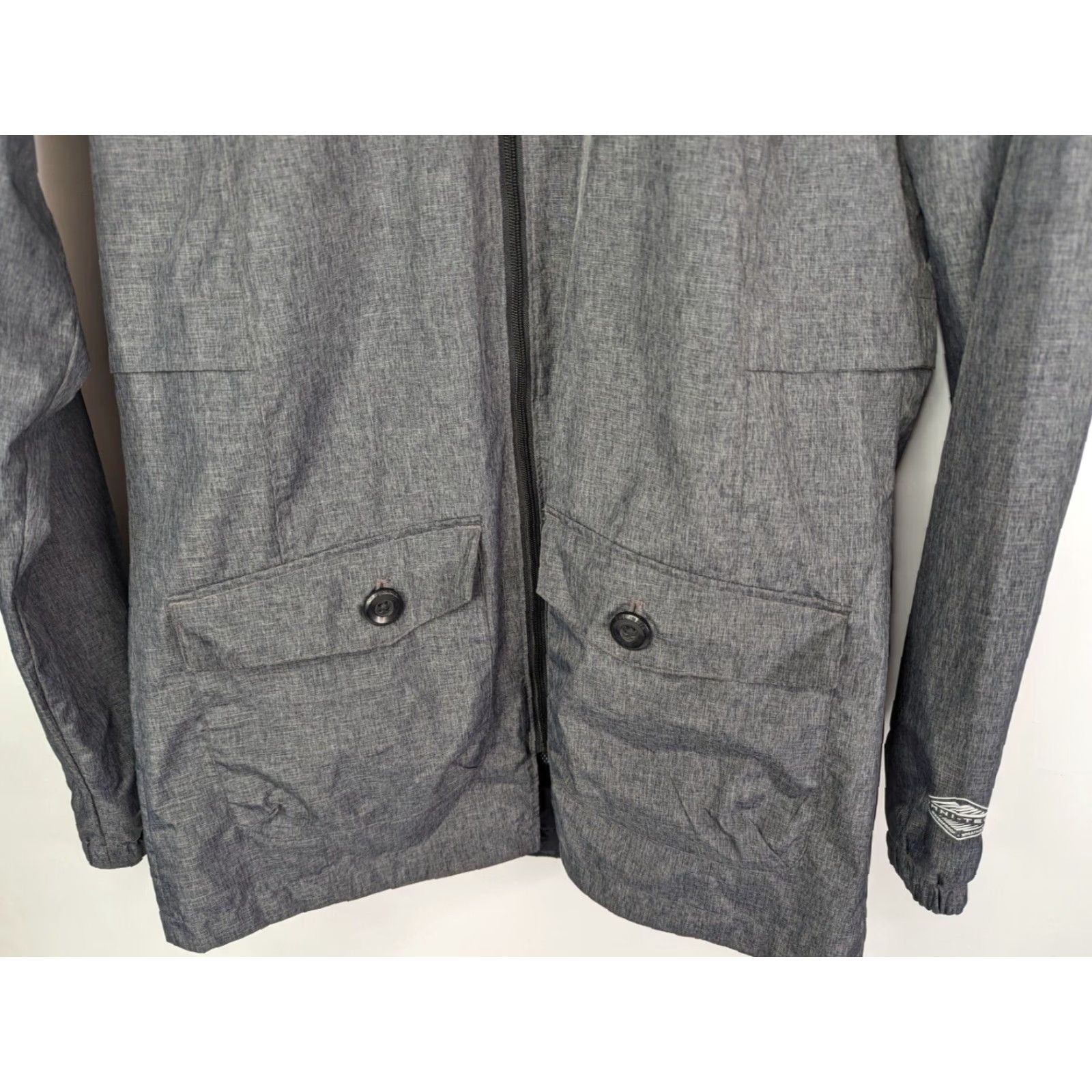 Rains Columbia Lookout View Rain Jacket Women's S Hooded Omni-Tech Dark Gray Size S / US 4 / IT 40 - 3 Thumbnail