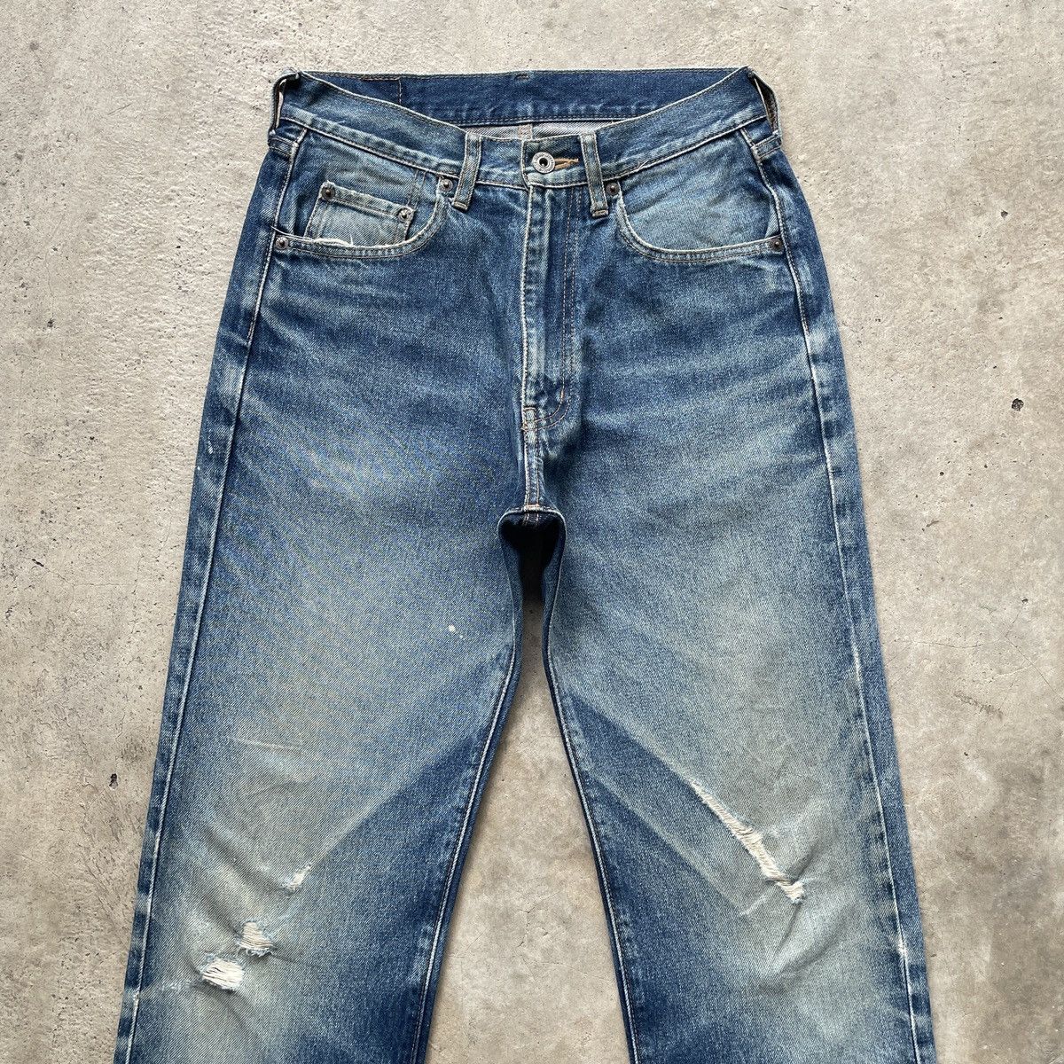 Japanese Brand W27💥 Vintage Japanese Mud Wash Denim Faded Jeans Pants Size US 27 - 3 Thumbnail