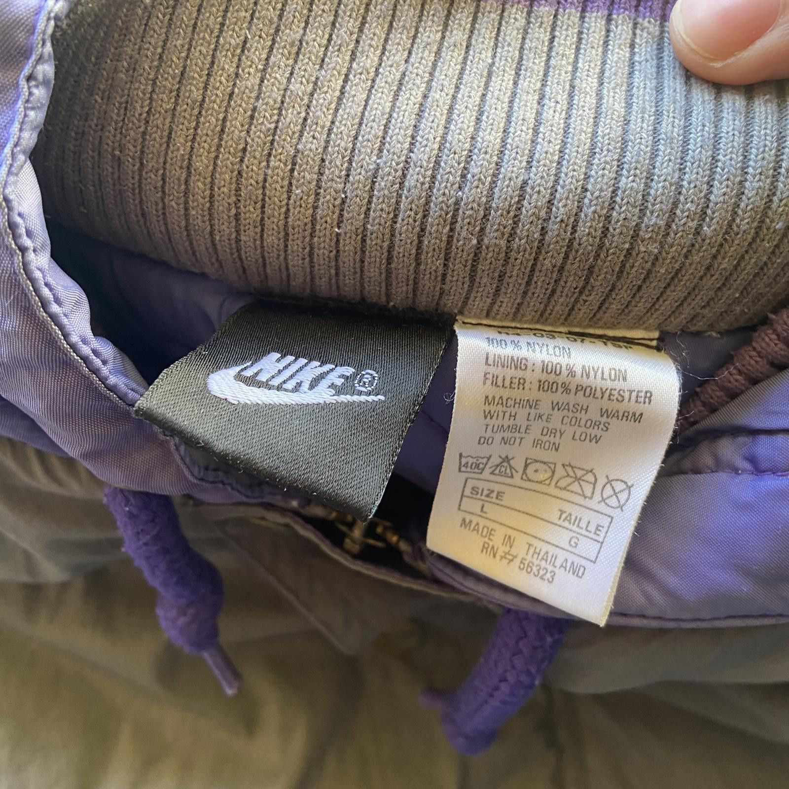 Nike × Vintage Vintage 90s Boxy Nike Zip Up Winter Coat Size XL Rare Size US XL / EU 56 / 4 - 3 Thumbnail
