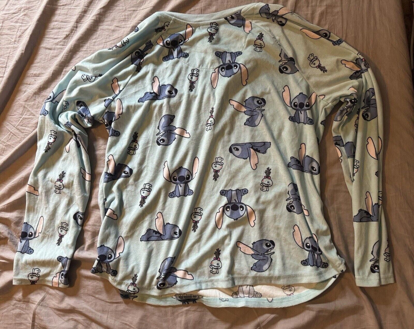 Disney Disney Stitch Pajama Set Women’s XL Lightweight Fleece Size ONE SIZE - 2 Thumbnail
