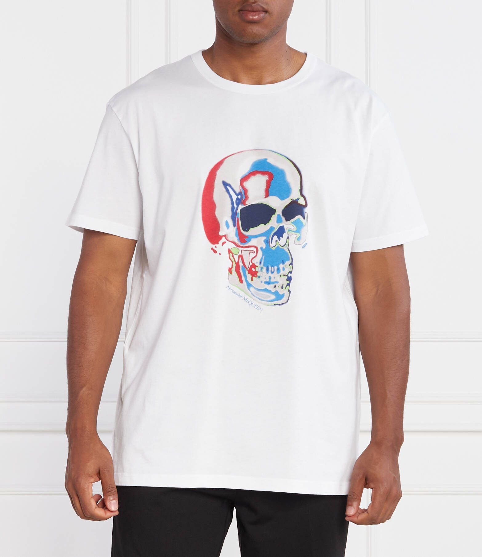Alexander McQueen ALEXANDER MCQUEEN white regular fit Skull t-shirt Large q Size US L / EU 52-54 / 3 - 2 Thumbnail