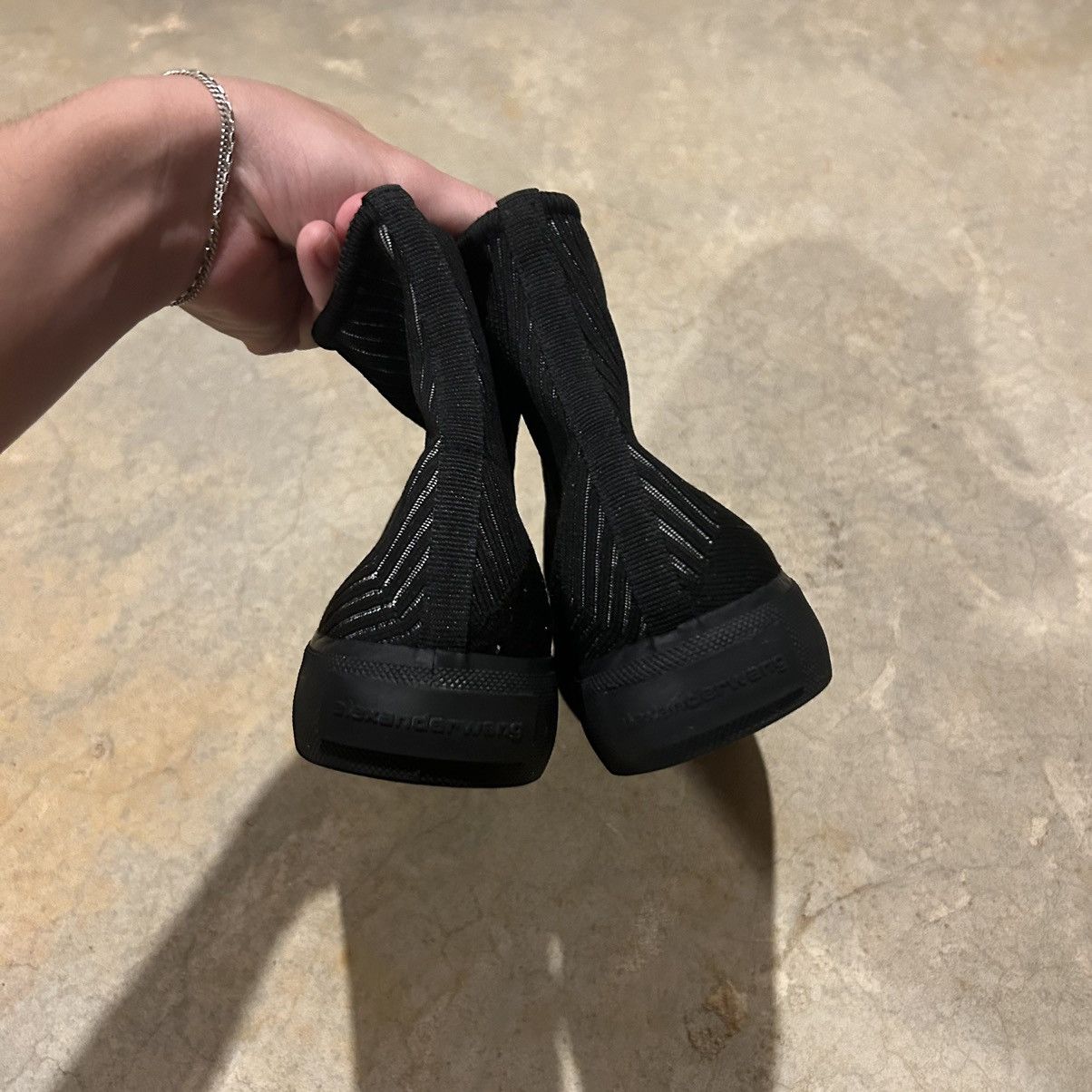 Alexander Wang × Designer Alexander Wang Pia Logo Knit Sock Sneaker EU 38.5 Size US 5.5 / EU 38 - 5 Thumbnail